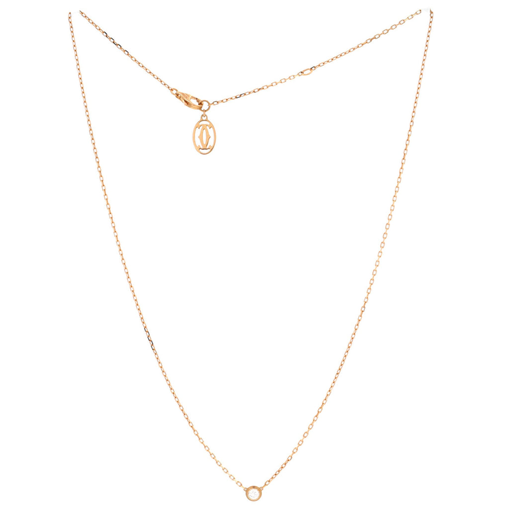 Cartier D'Amour Pendant Necklace 18K Rose Gold with Diamond Small