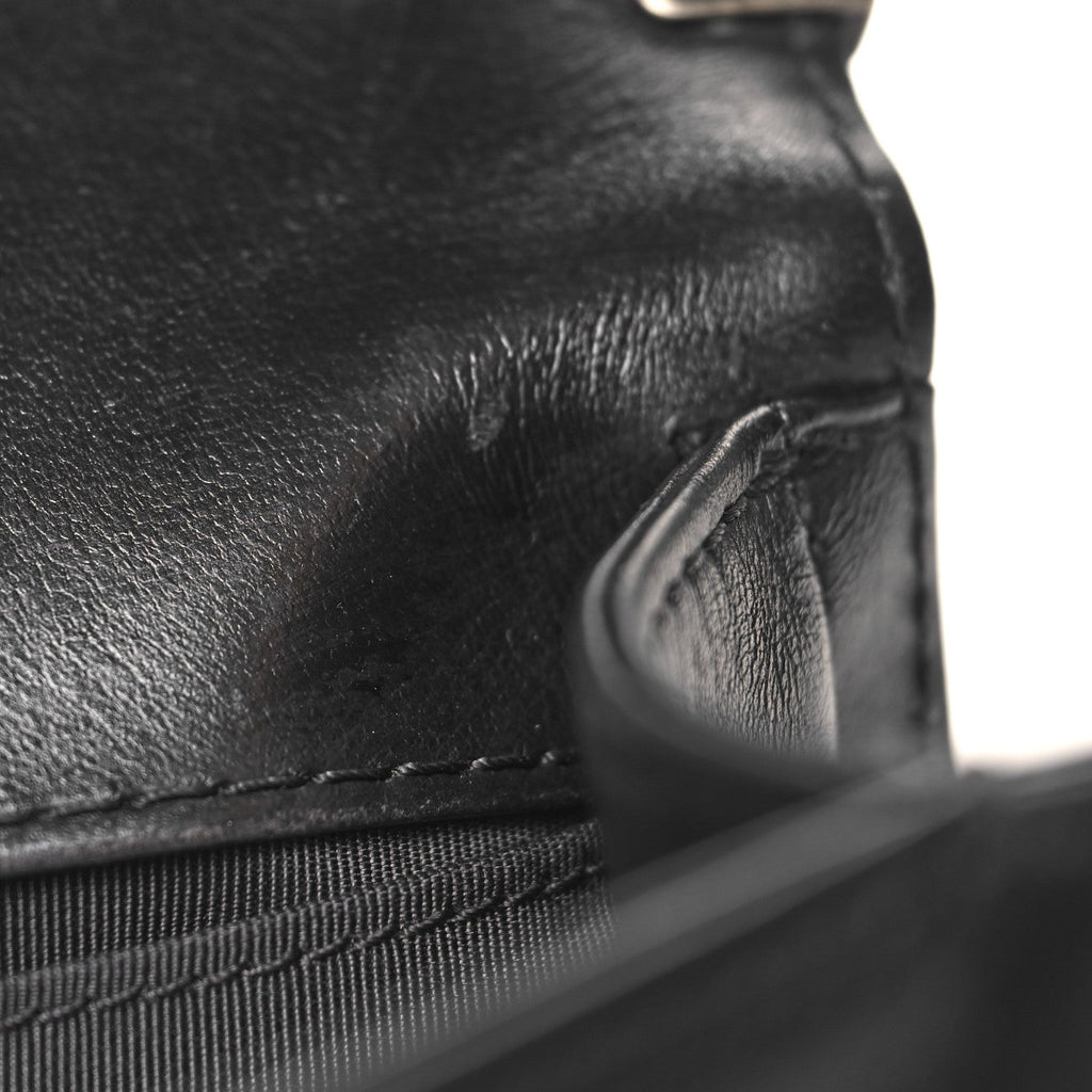 Lambskin Medium Celtic Boy Flap Black