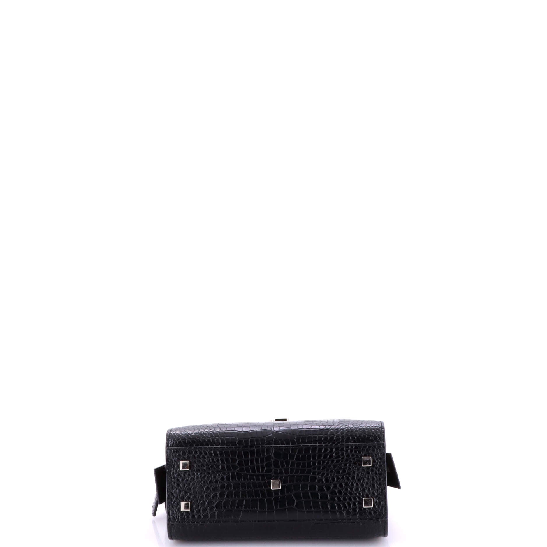 Uptown Tote Crocodile Embossed Leather Small