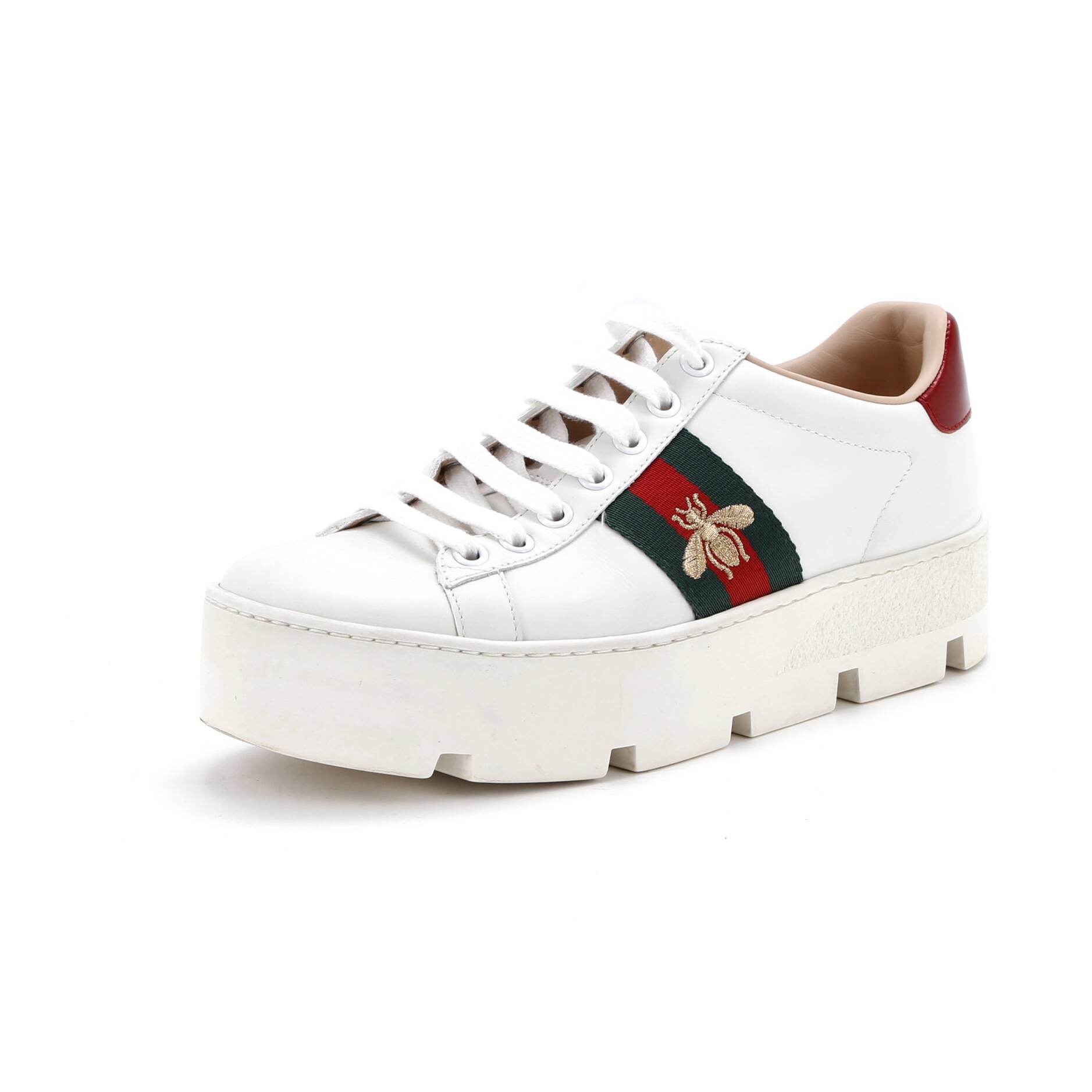 Women's Ace Web Platform Sneakers Leather
