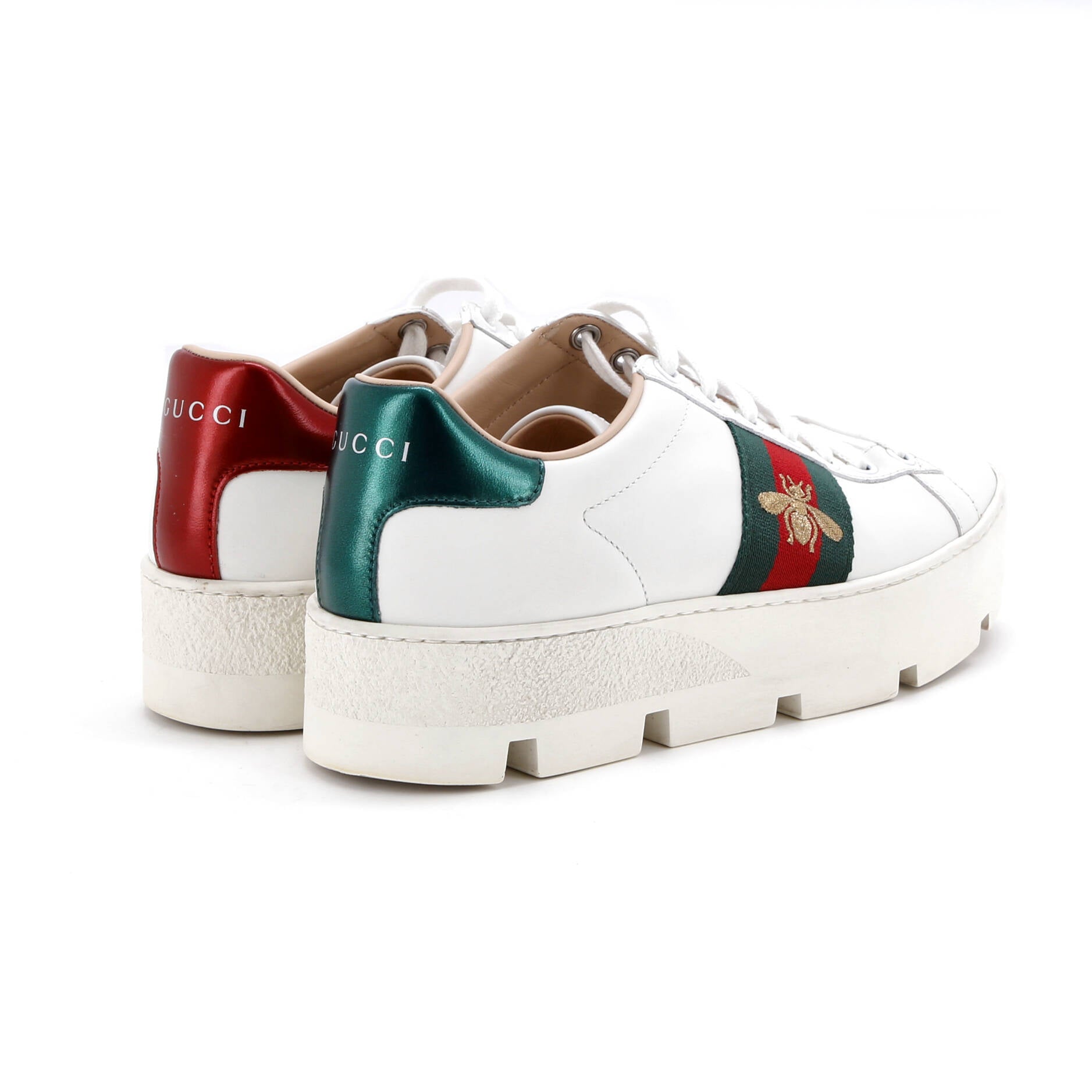 Women's Ace Web Platform Sneakers Leather