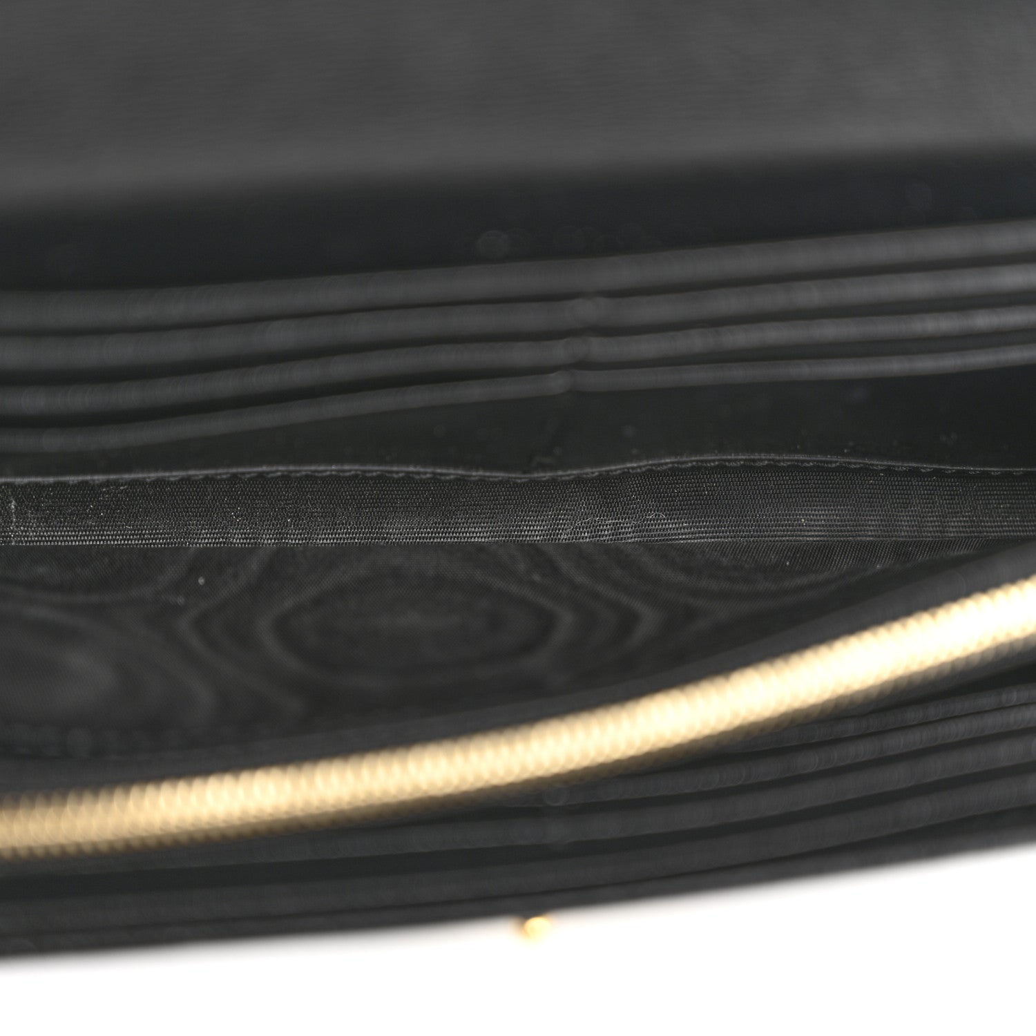 Calfskin Jackie 1961 Chain Wallet Black