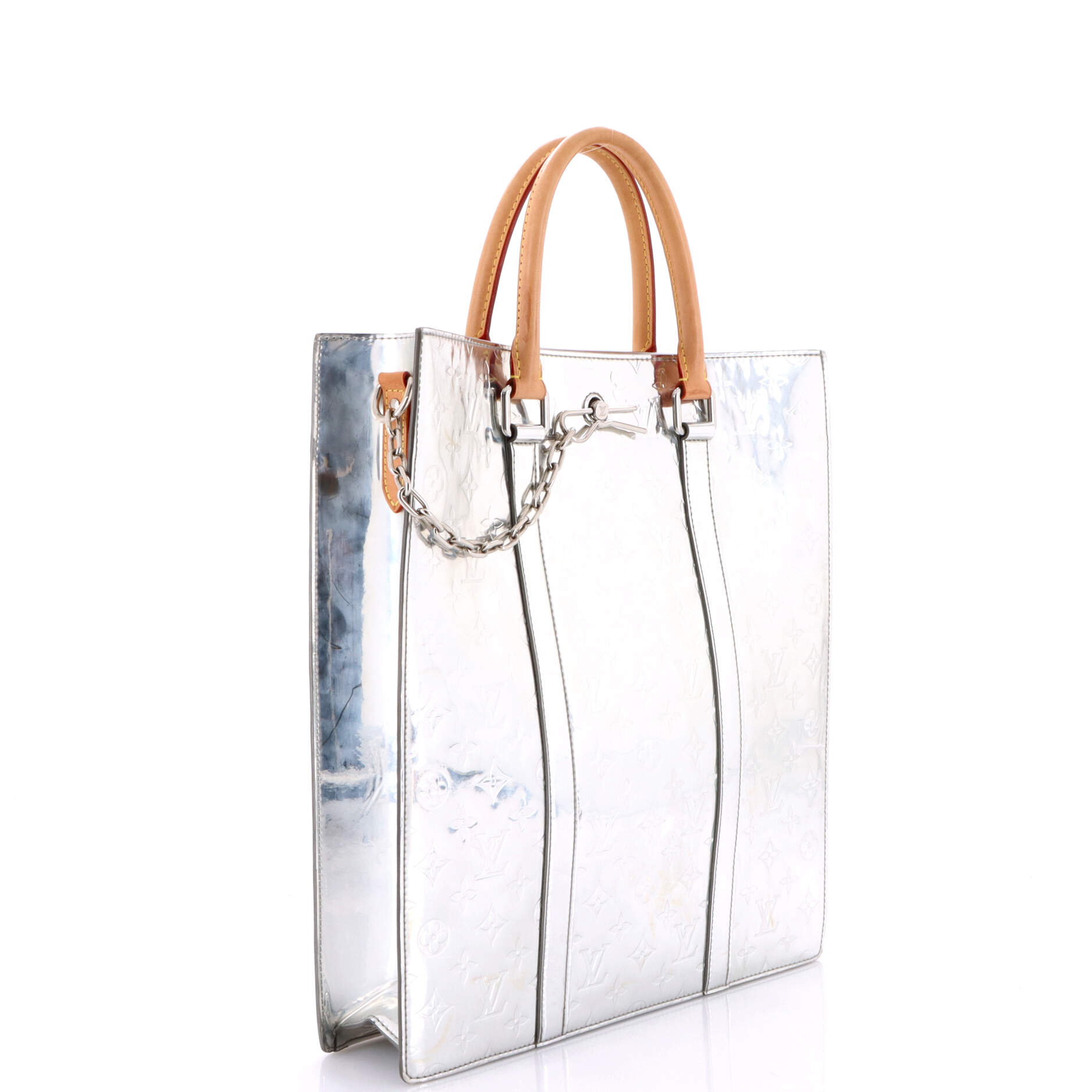 Sac Plat Bag Monogram Mirror Coated Canvas