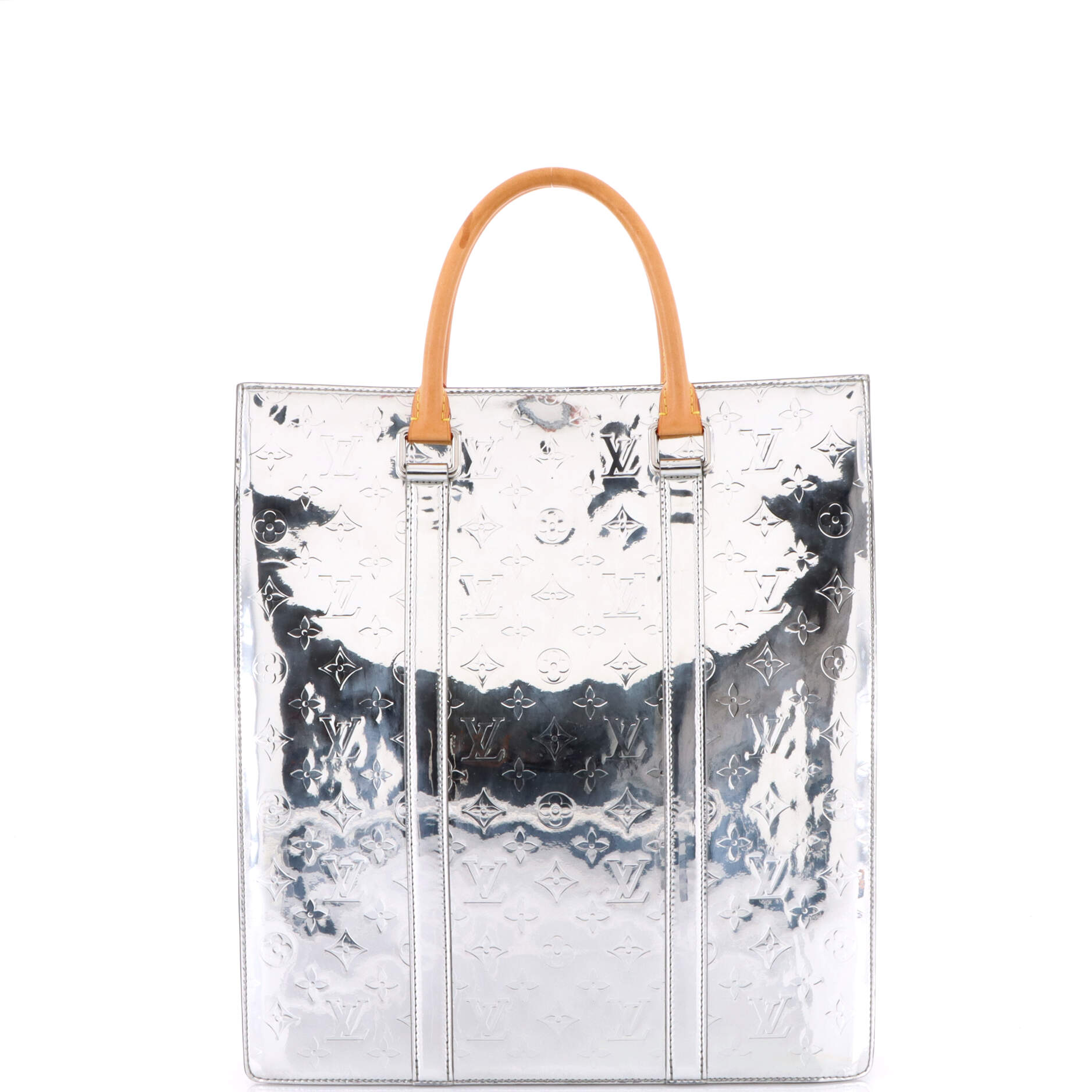 Sac Plat Bag Monogram Mirror Coated Canvas