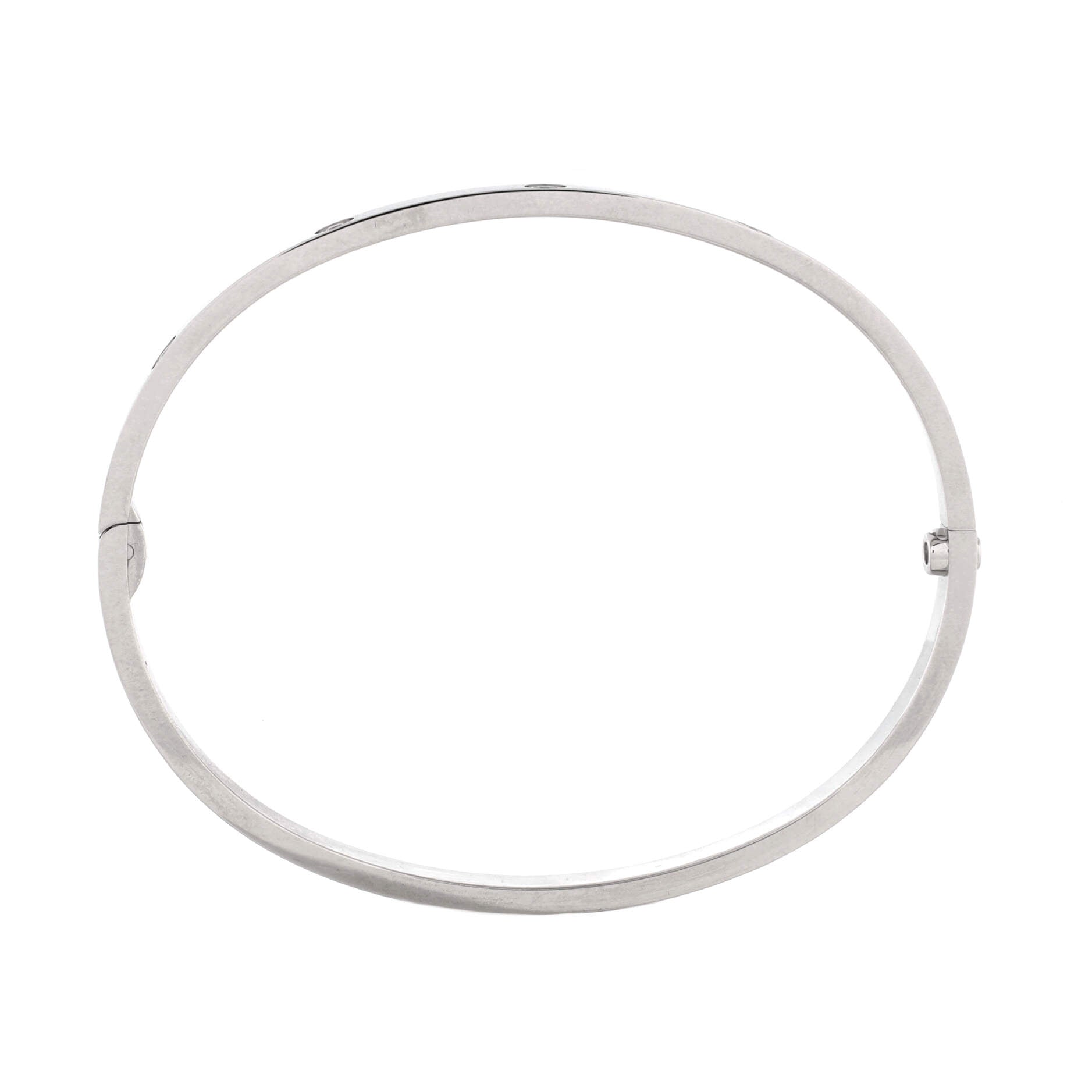 Love 10 Diamond Bracelet 18K White Gold with Diamonds Small