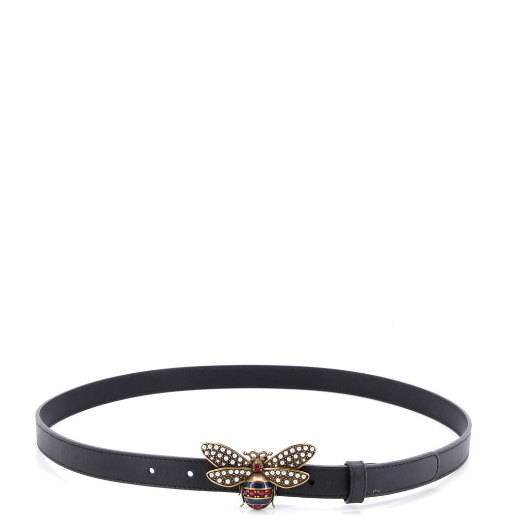 Queen Margaret Bee Belt Leather Thin