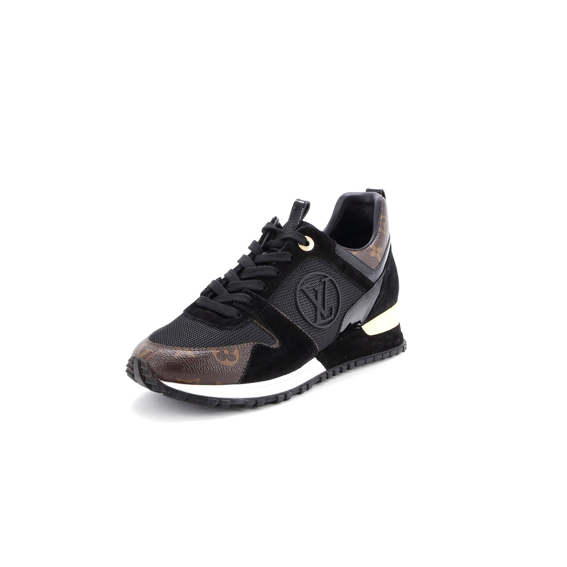 Women's Run Away Sneakers Mesh with Monogram Canvas and Suede