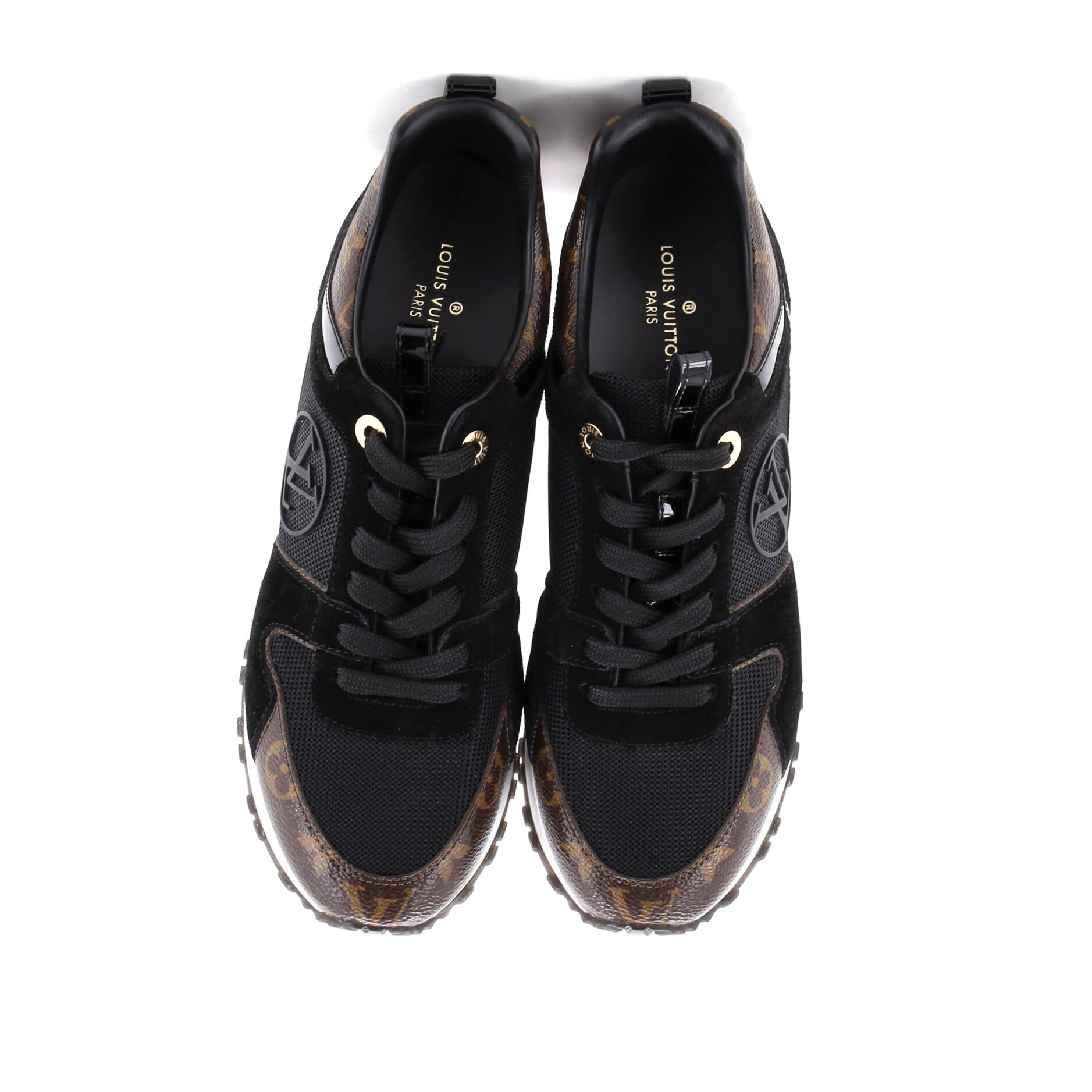 Women's Run Away Sneakers Mesh with Monogram Canvas and Suede