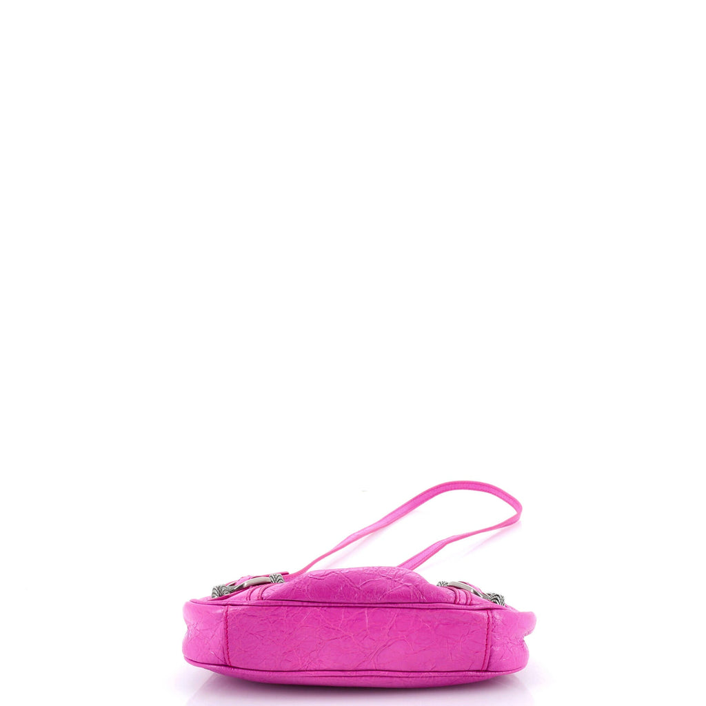 Le Cagole Giant Studs Shoulder Bag Leather Mini