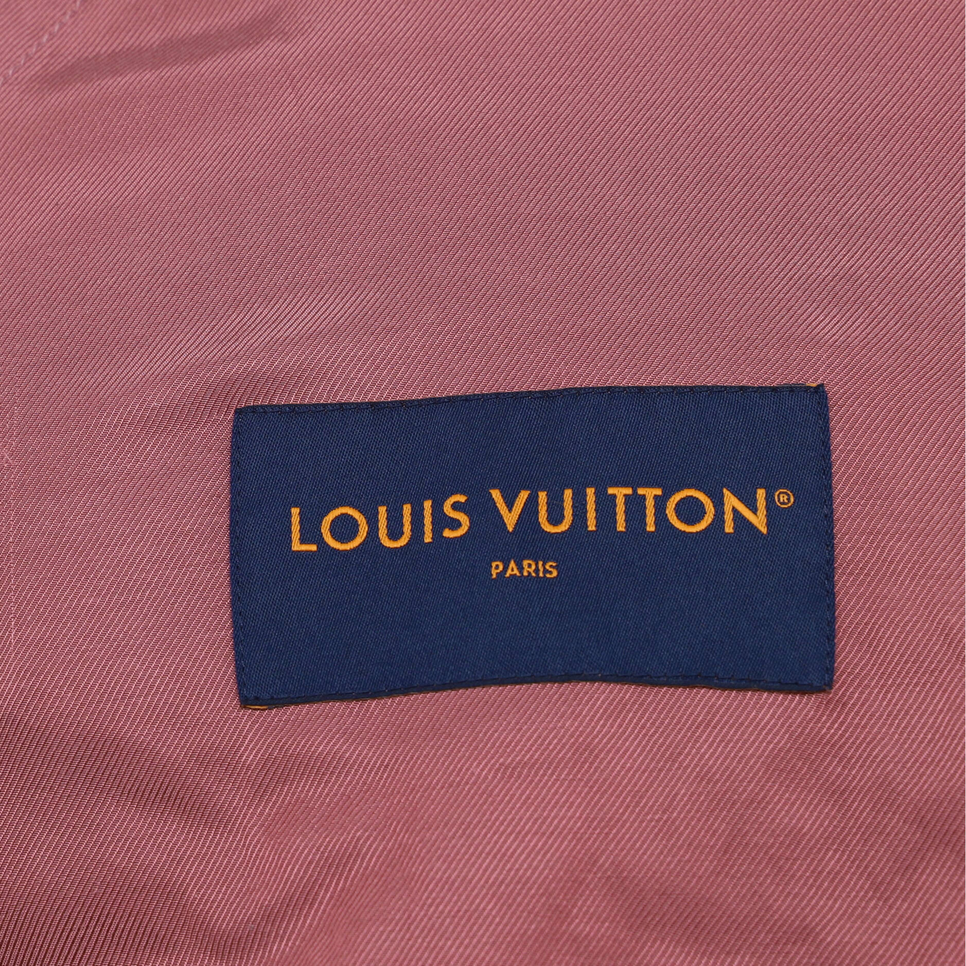 Men's Zip Jacket Debossed Monogram Suede