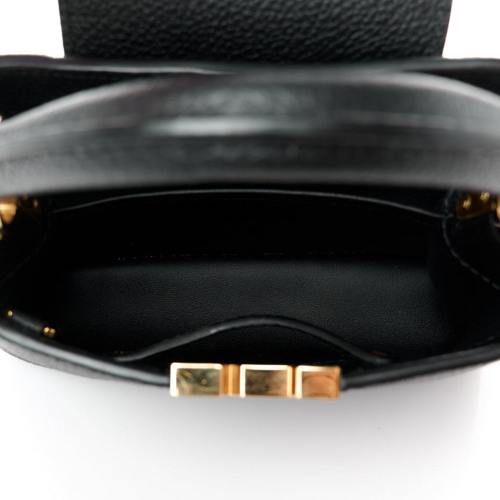 Taurillon Mini Capucines Black