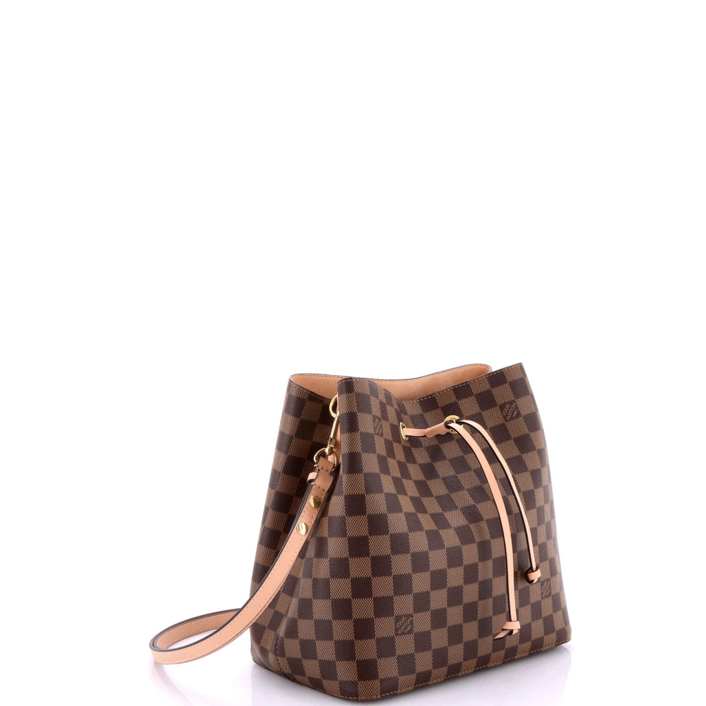 NeoNoe Handbag Damier with Leather MM