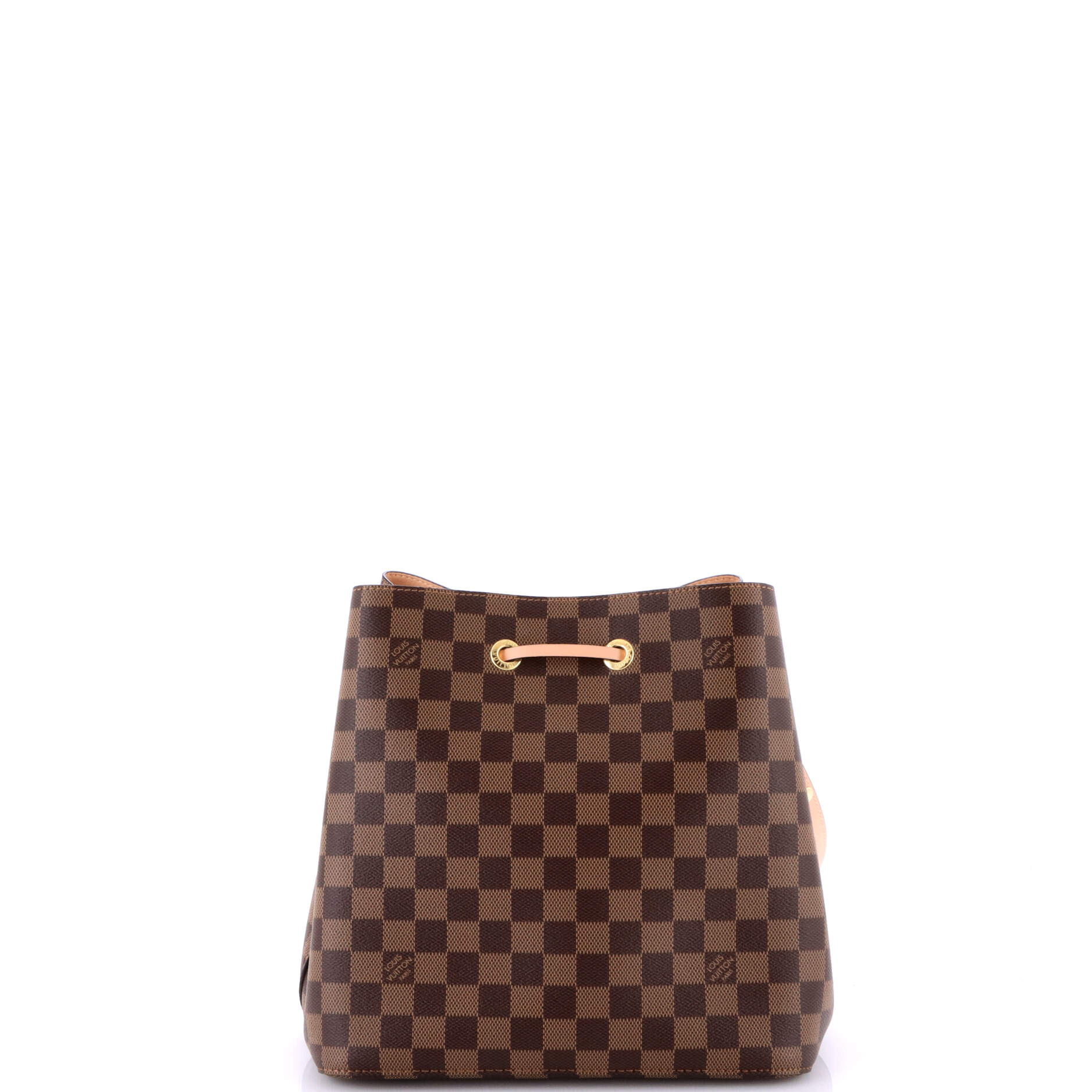 NeoNoe Handbag Damier with Leather MM