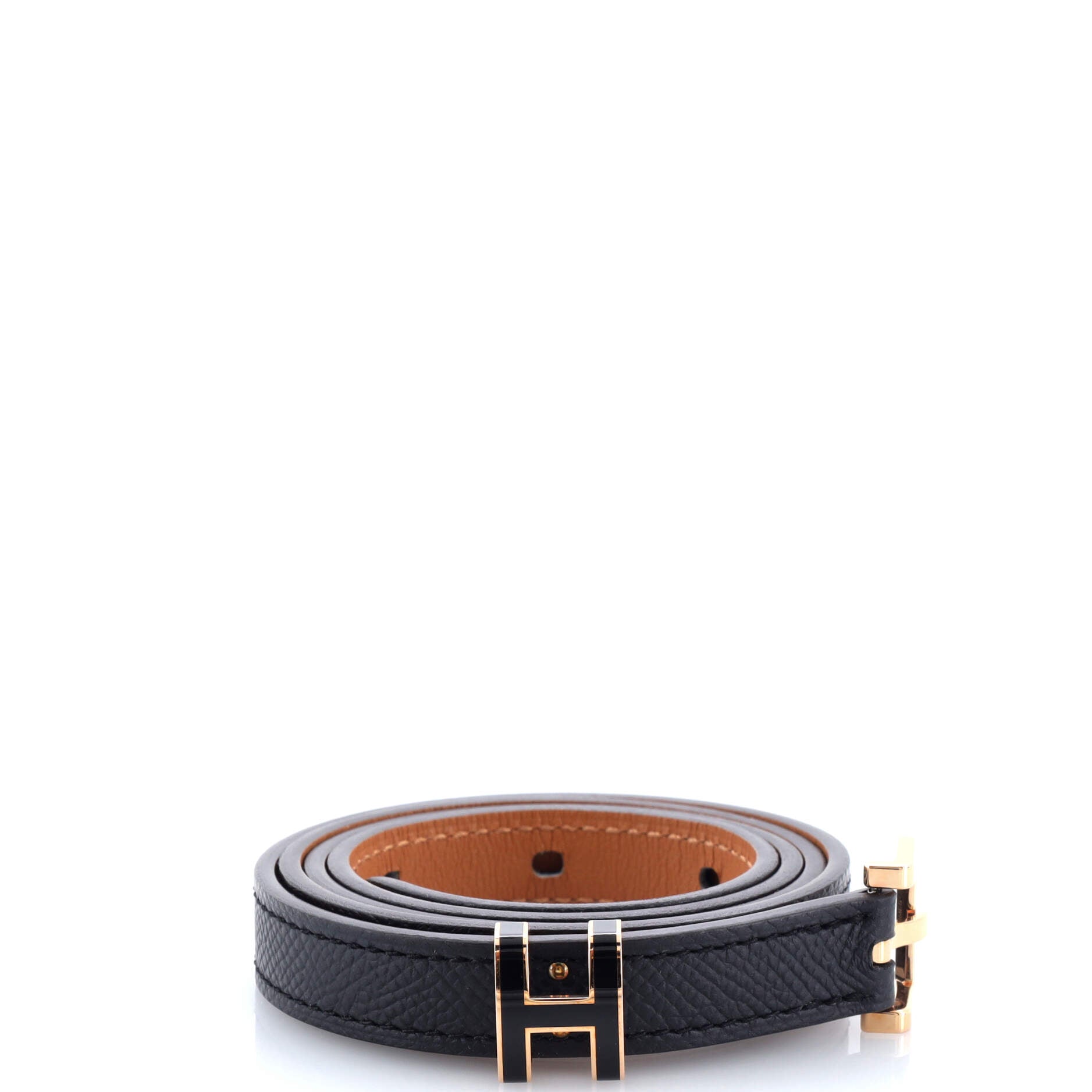 Pop H Belt Leather Thin