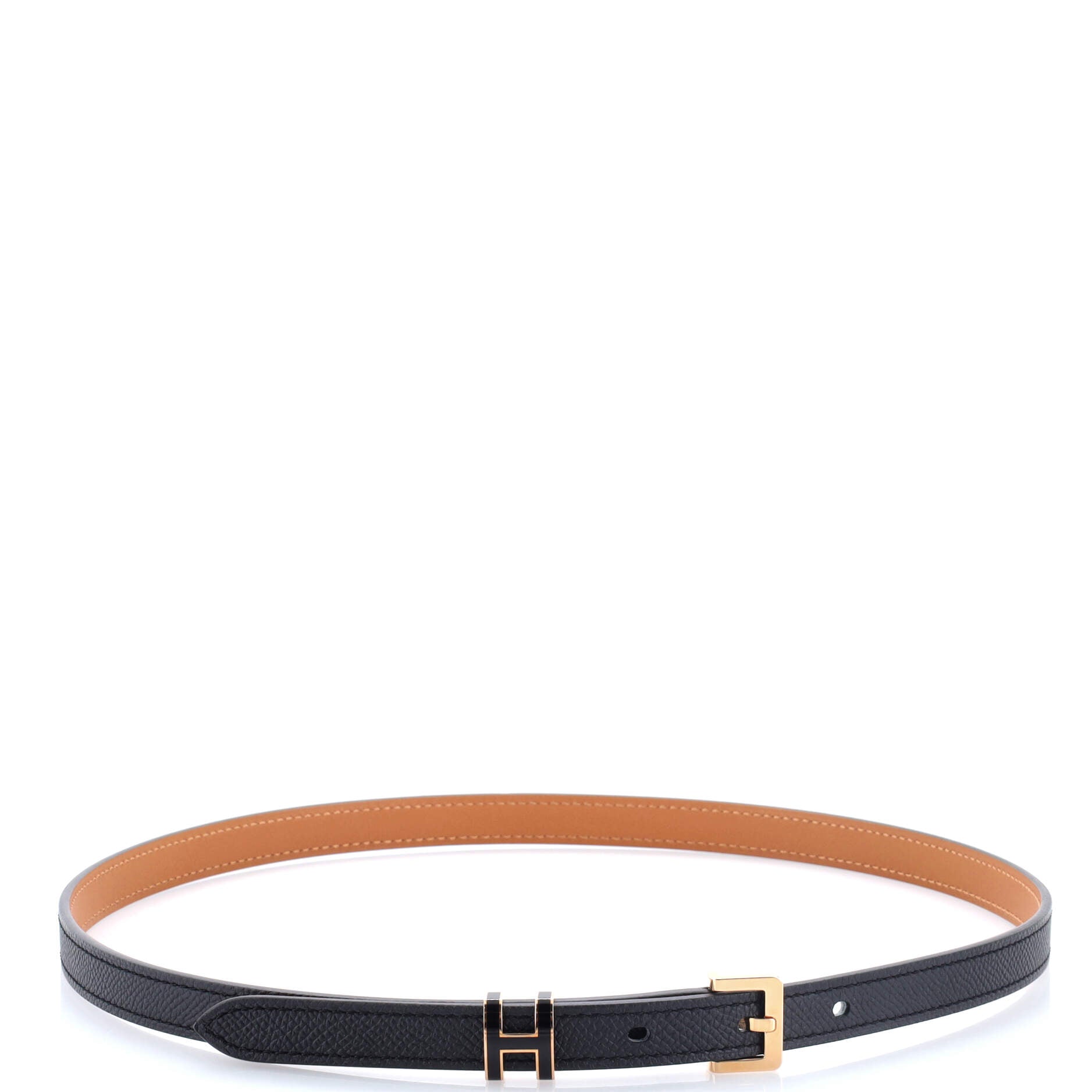Pop H Belt Leather Thin