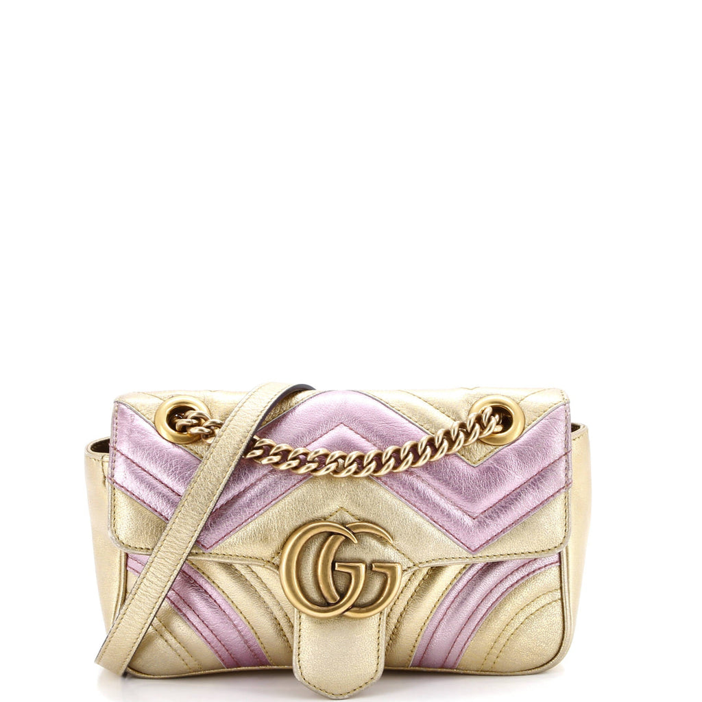 GG Marmont Flap Bag Matelasse Leather Mini