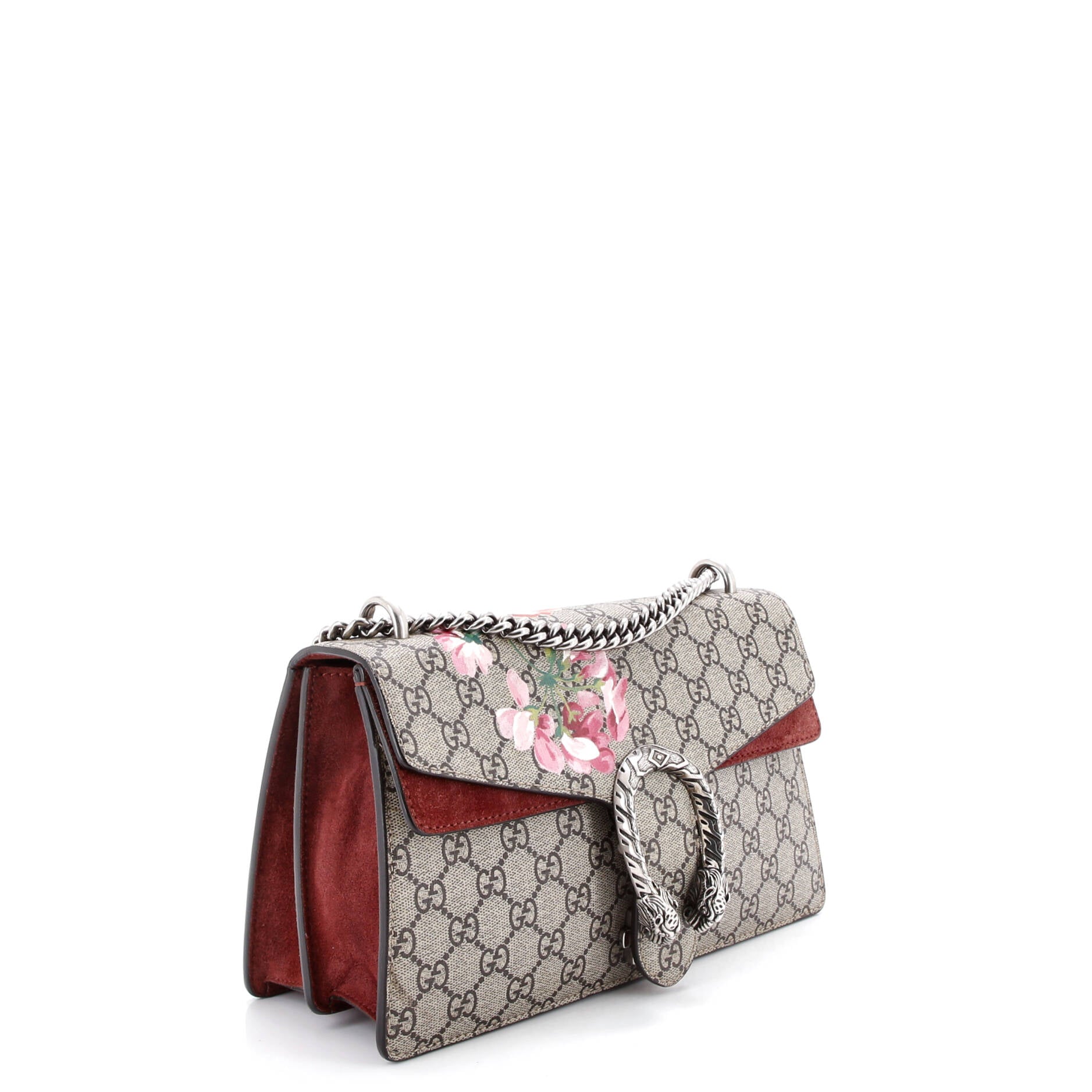 Dionysus Bag Blooms Print GG Coated Canvas Small