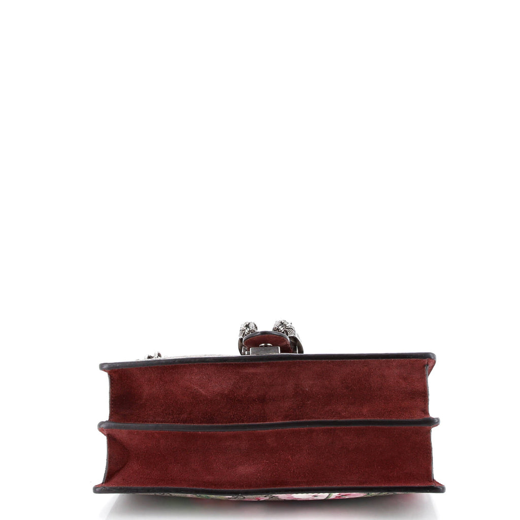 Dionysus Bag Blooms Print GG Coated Canvas Small
