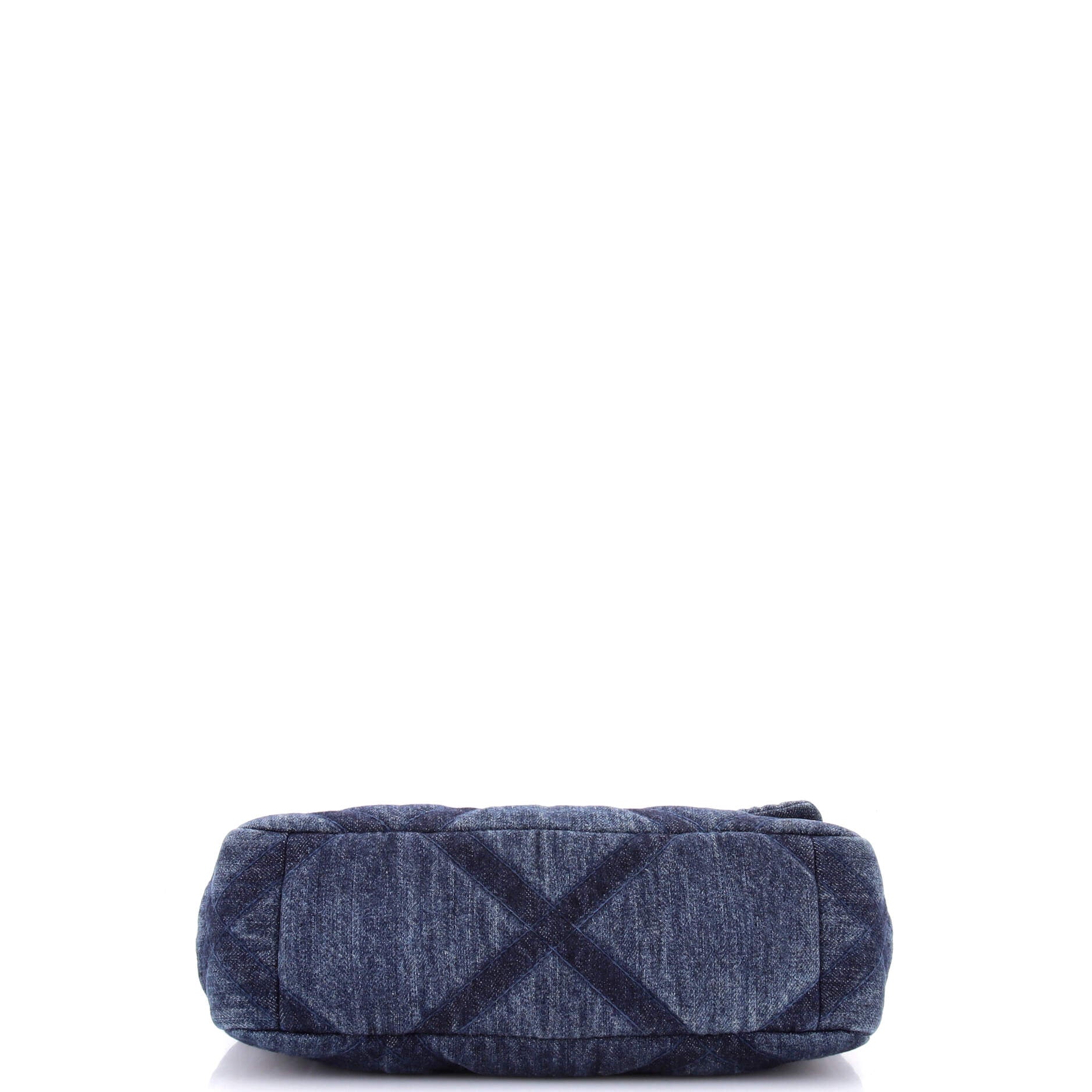 19 Flap Bag Quilted Denim Medium