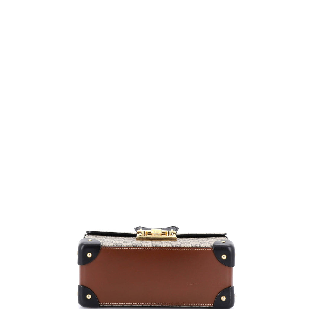 Padlock Bamboo Shoulder Bag GG Coated Canvas Small