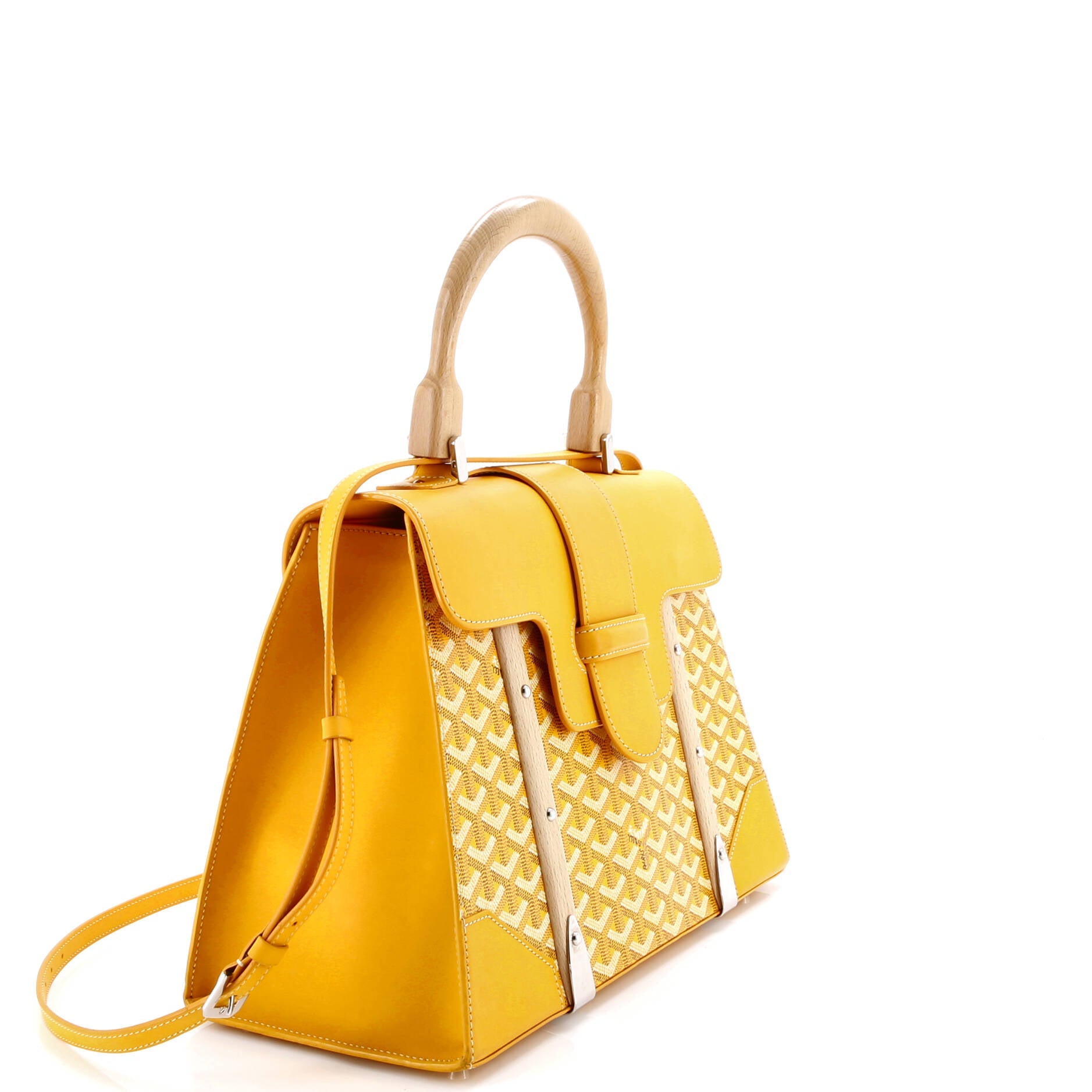 Saigon Top Handle Bag Coated Canvas with Leather MM