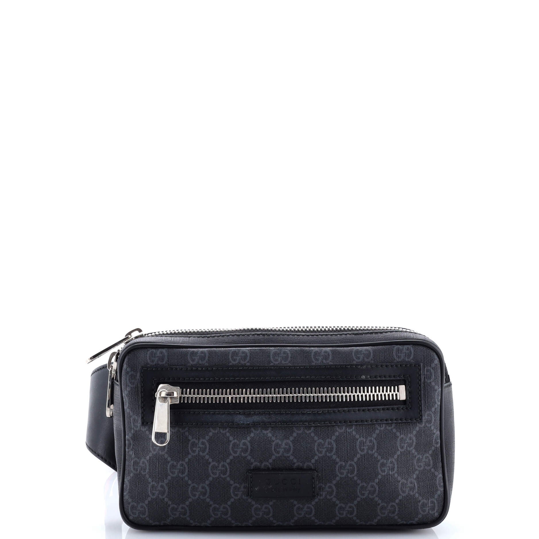 Soft Zip Belt Bag GG Coated Canvas Small