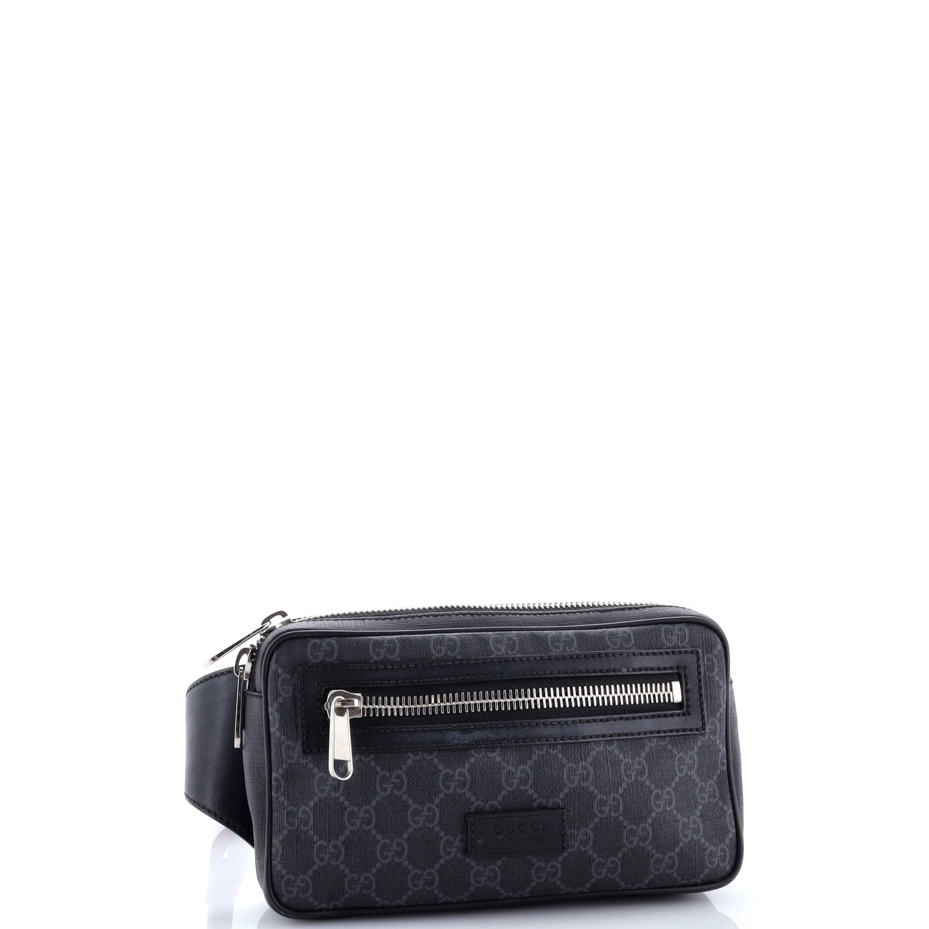 Soft Zip Belt Bag GG Coated Canvas Small