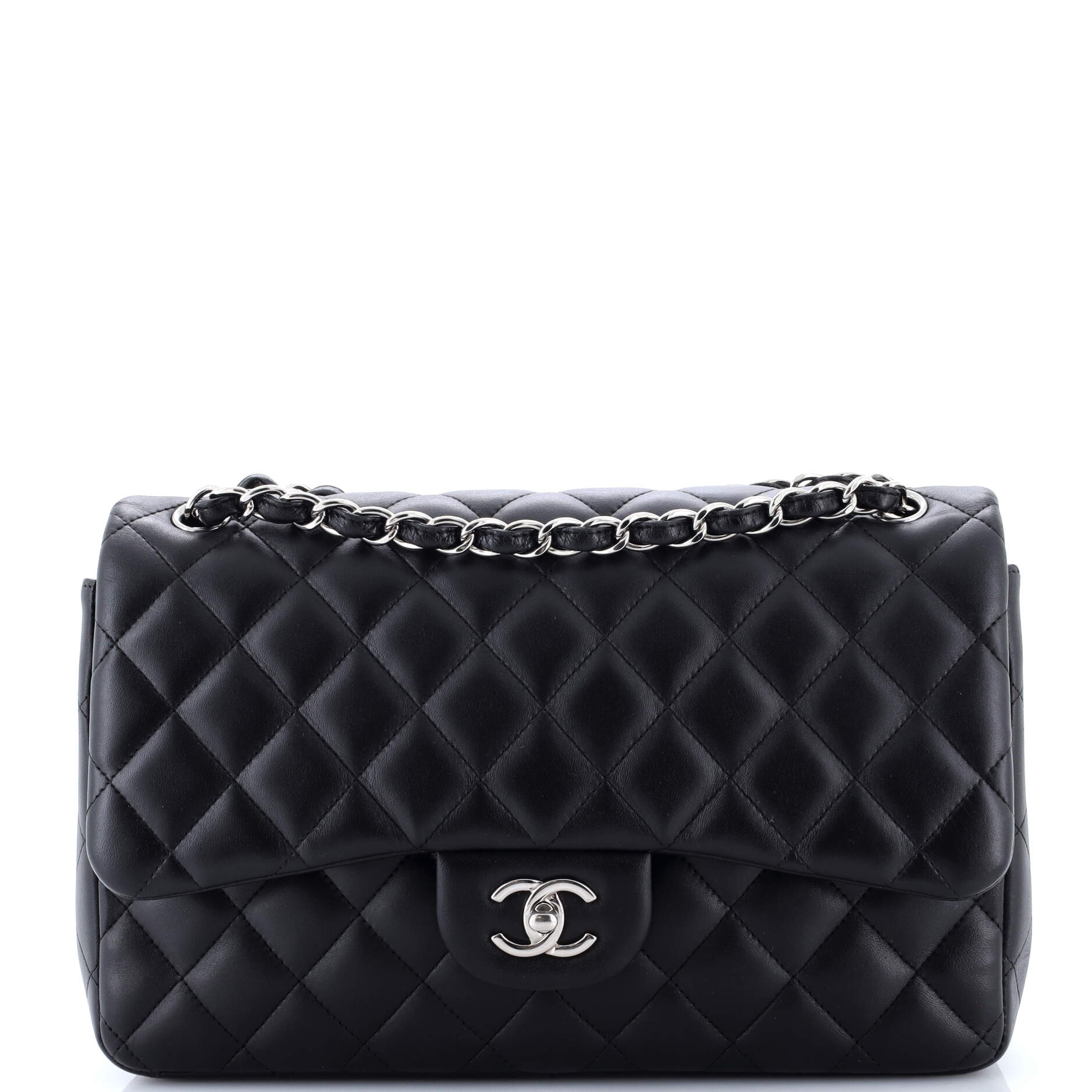 Classic Double Flap Bag Quilted Lambskin Jumbo