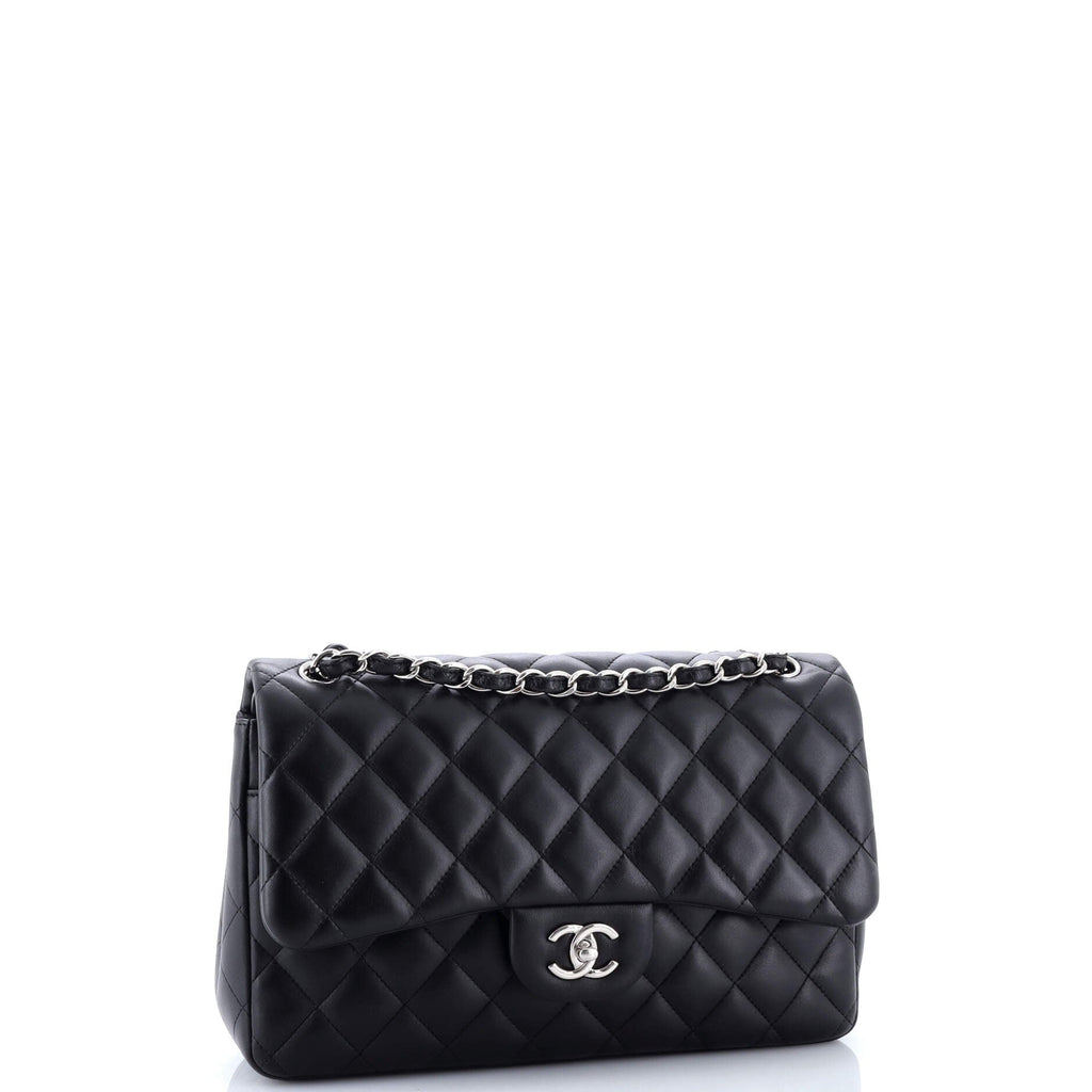 Classic Double Flap Bag Quilted Lambskin Jumbo