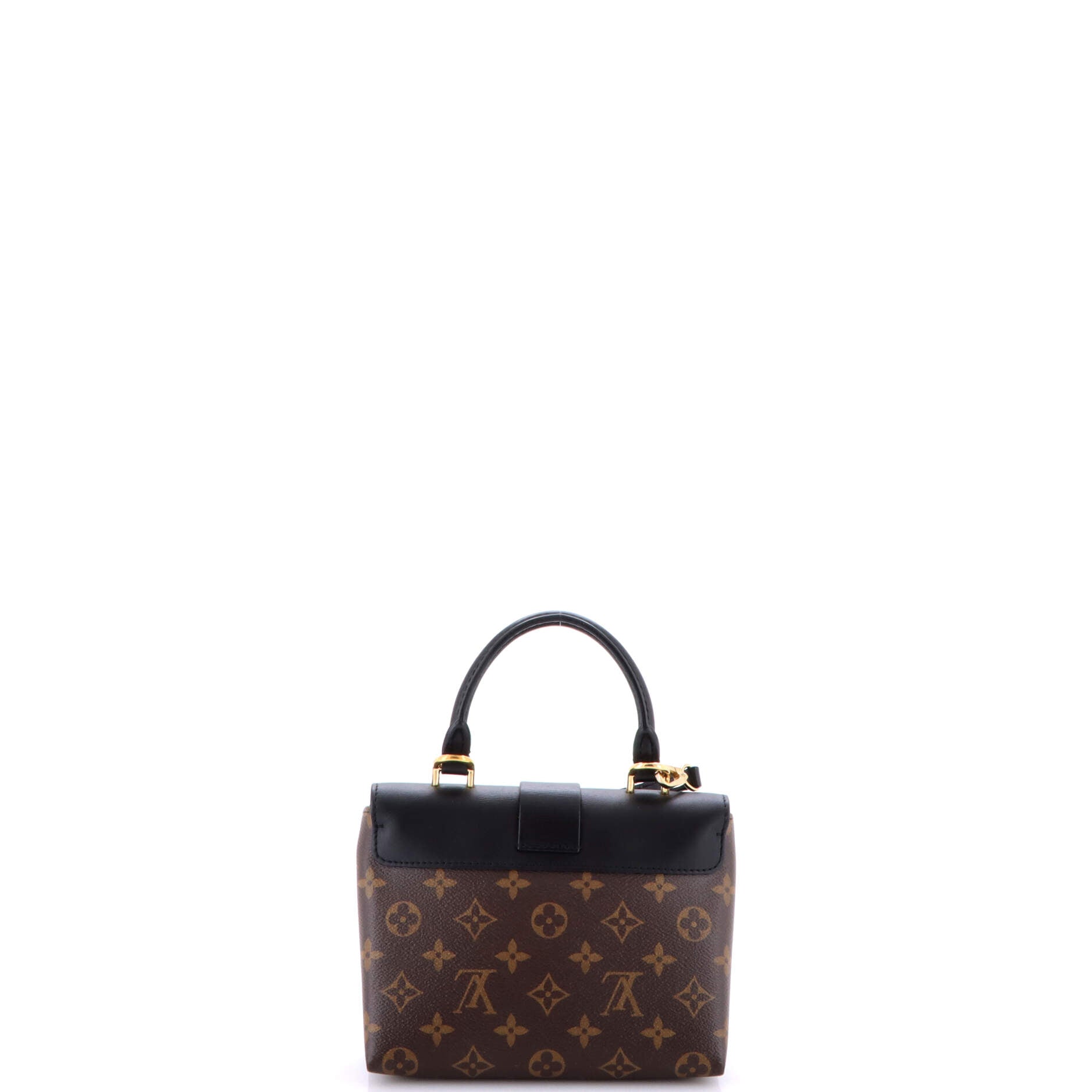 Locky Handbag Monogram Canvas with Leather BB