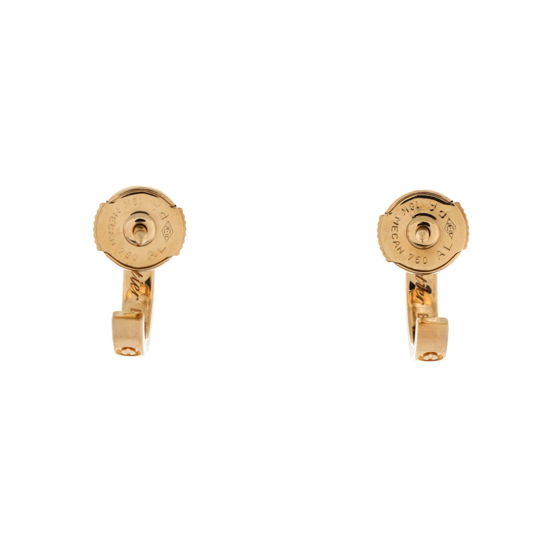 Love Hoop Earrings 18K Yellow Gold Small