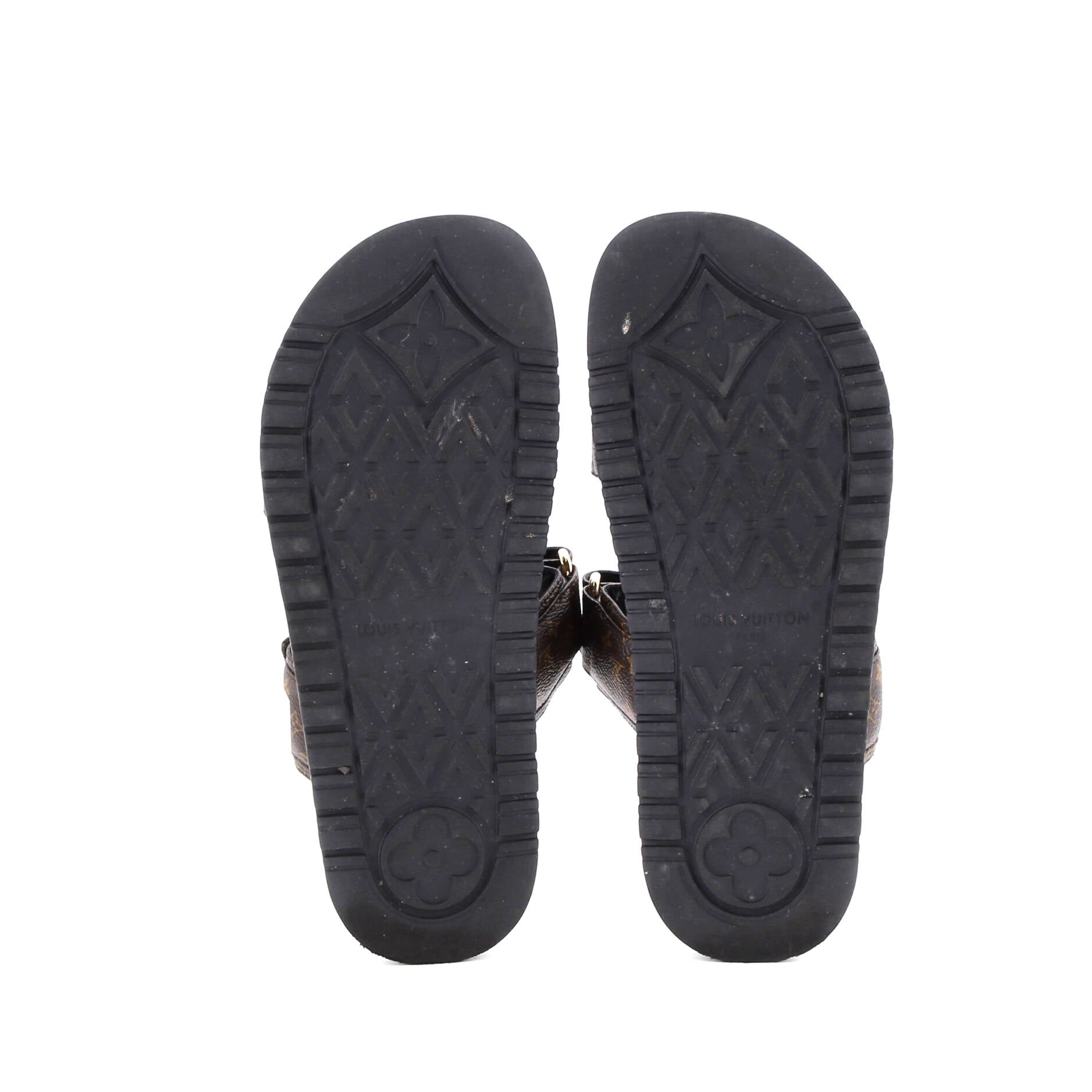 Women's Sunset Comfort Flat Mules Monogram Canvas