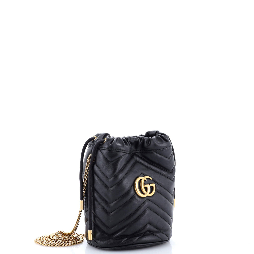 GG Marmont Bucket Bag Matelasse Leather Mini