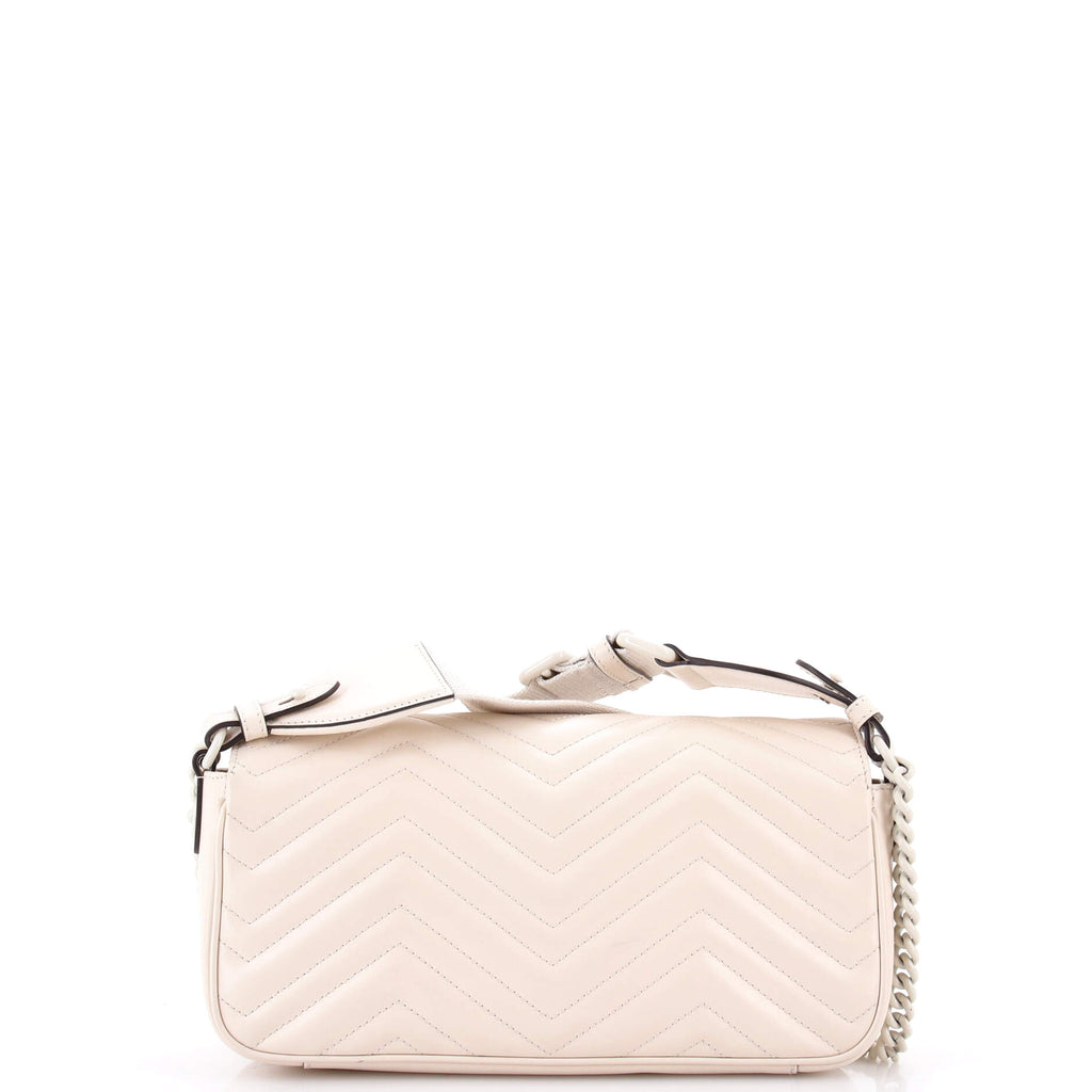 GG Marmont Convertible Flap Shoulder Bag Matelasse Leather Small
