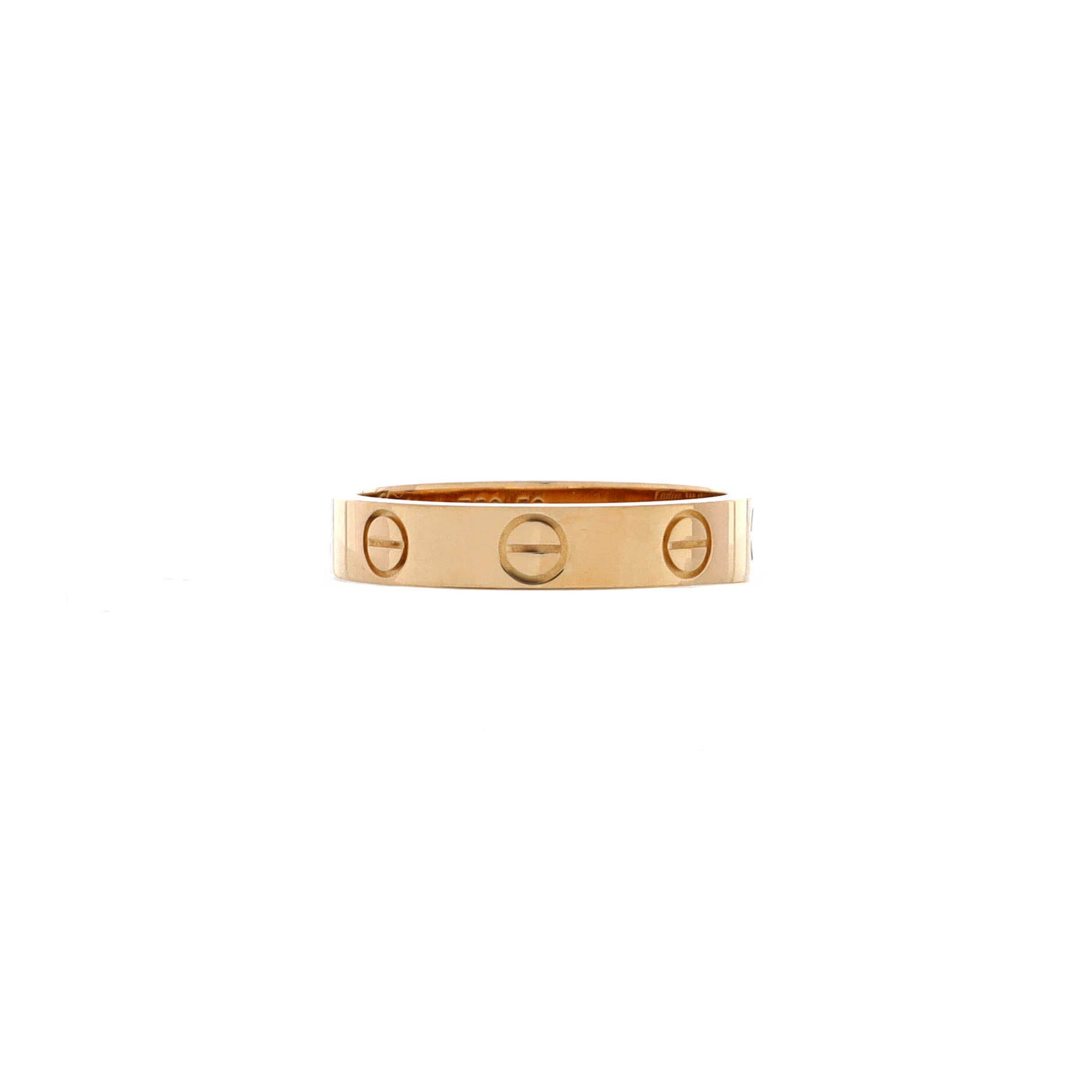 Love Wedding Band Ring 18K Yellow Gold