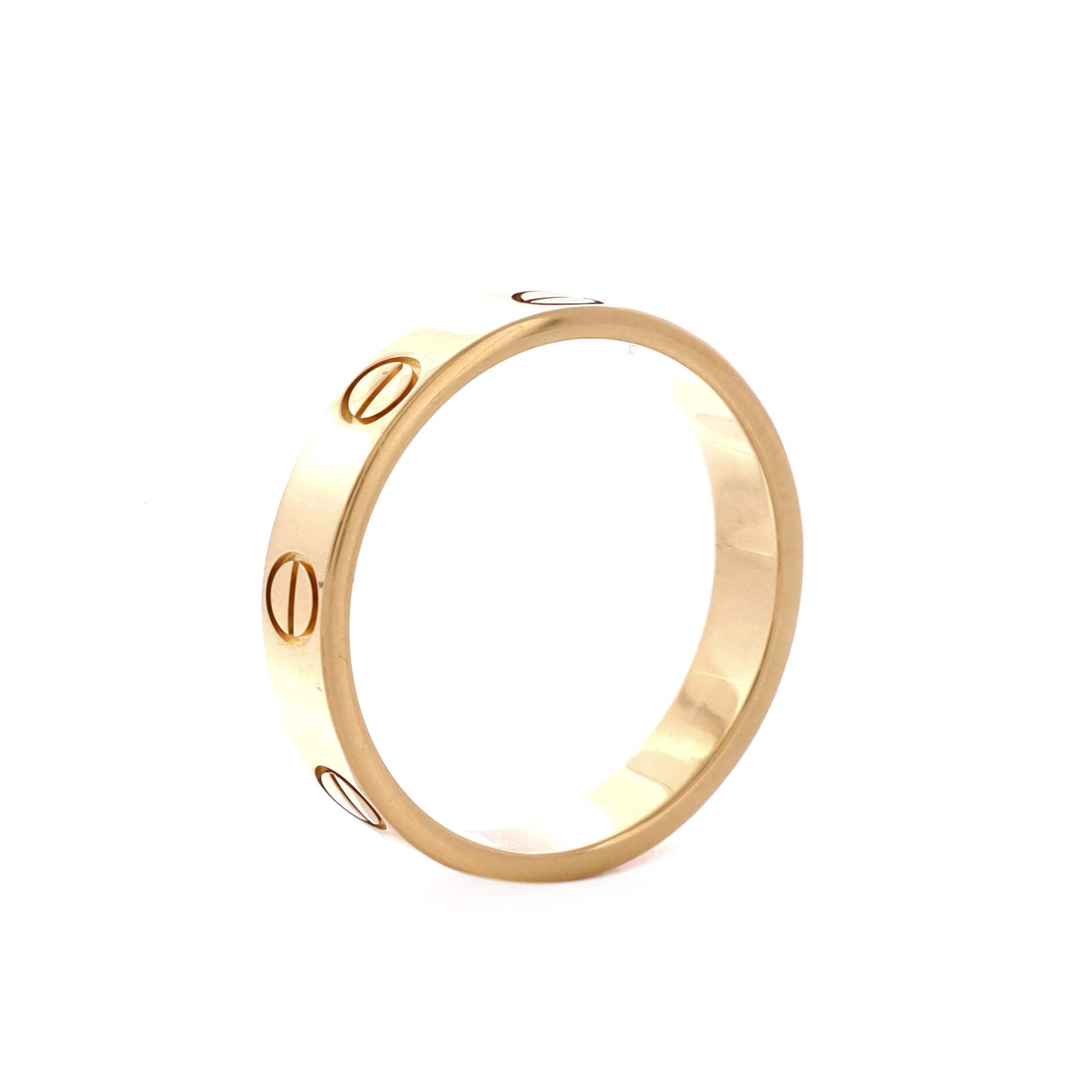 Love Wedding Band Ring 18K Yellow Gold