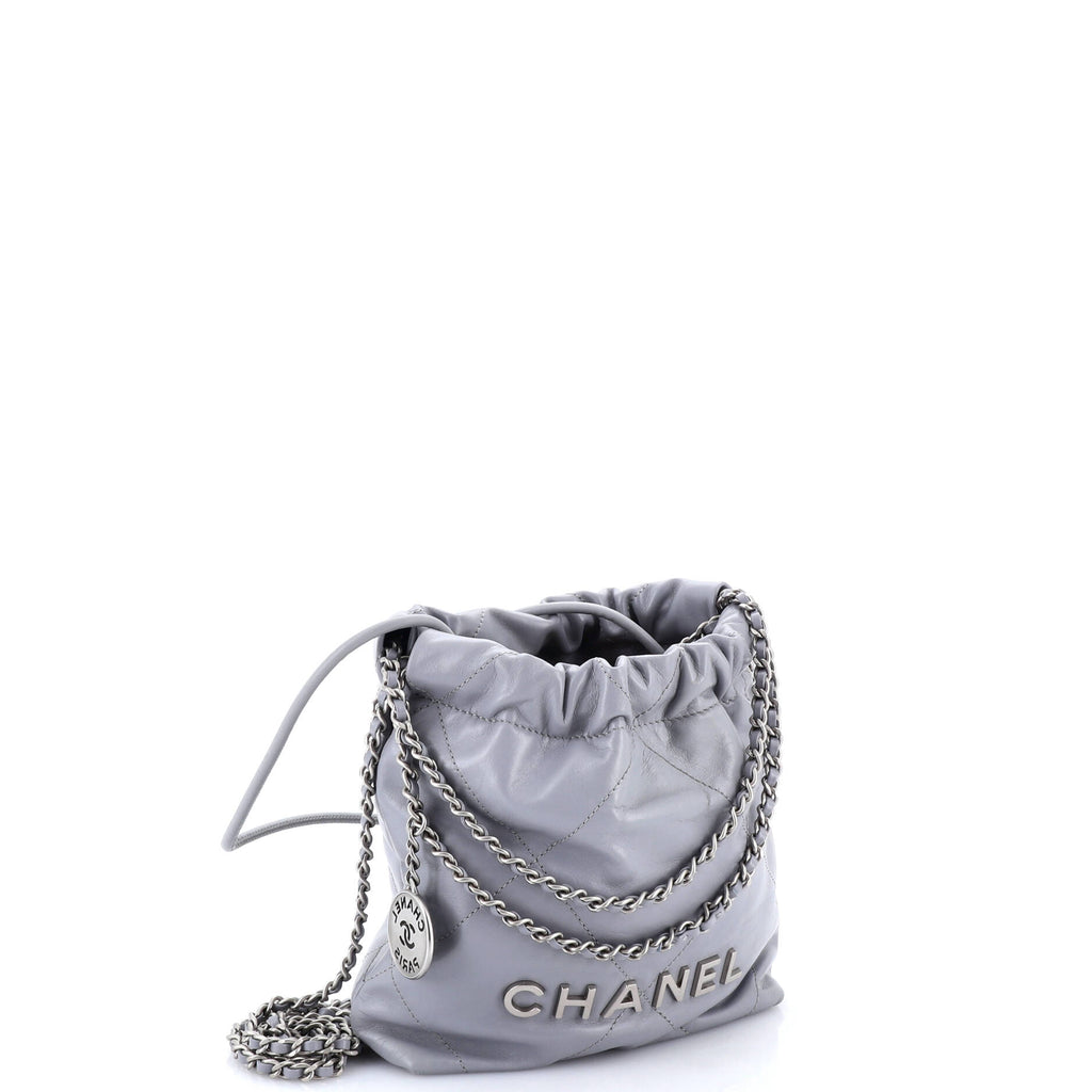 22 Chain Hobo Quilted Calfskin Mini