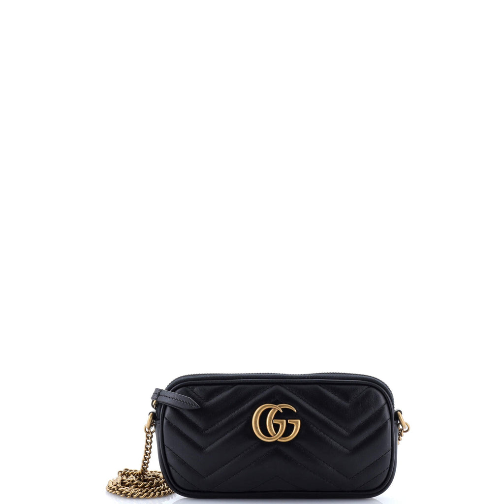 GG Marmont Chain Crossbody Bag Matelasse Leather Mini