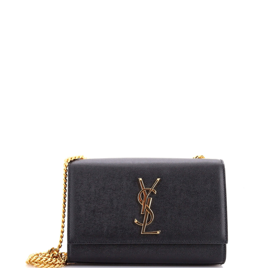 Classic Monogram Crossbody Bag Grainy Leather Small