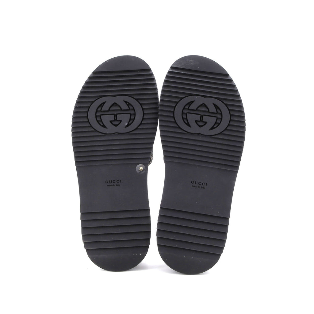 Women's Angelina Platform Slide Sandals GG Denim