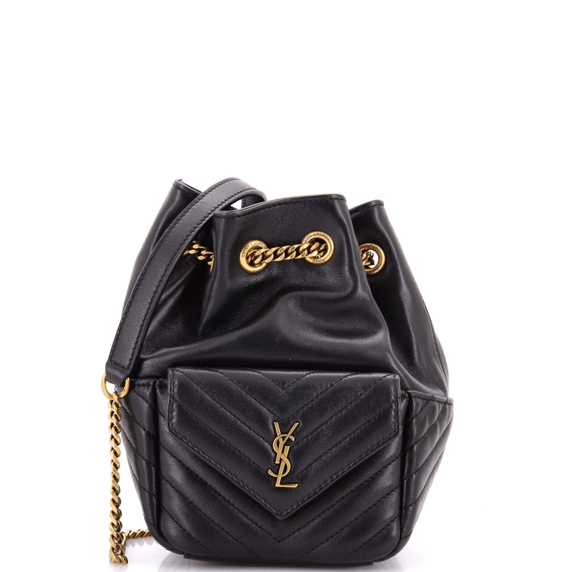 Joe Bucket Bag Matelasse Chevron Leather Mini