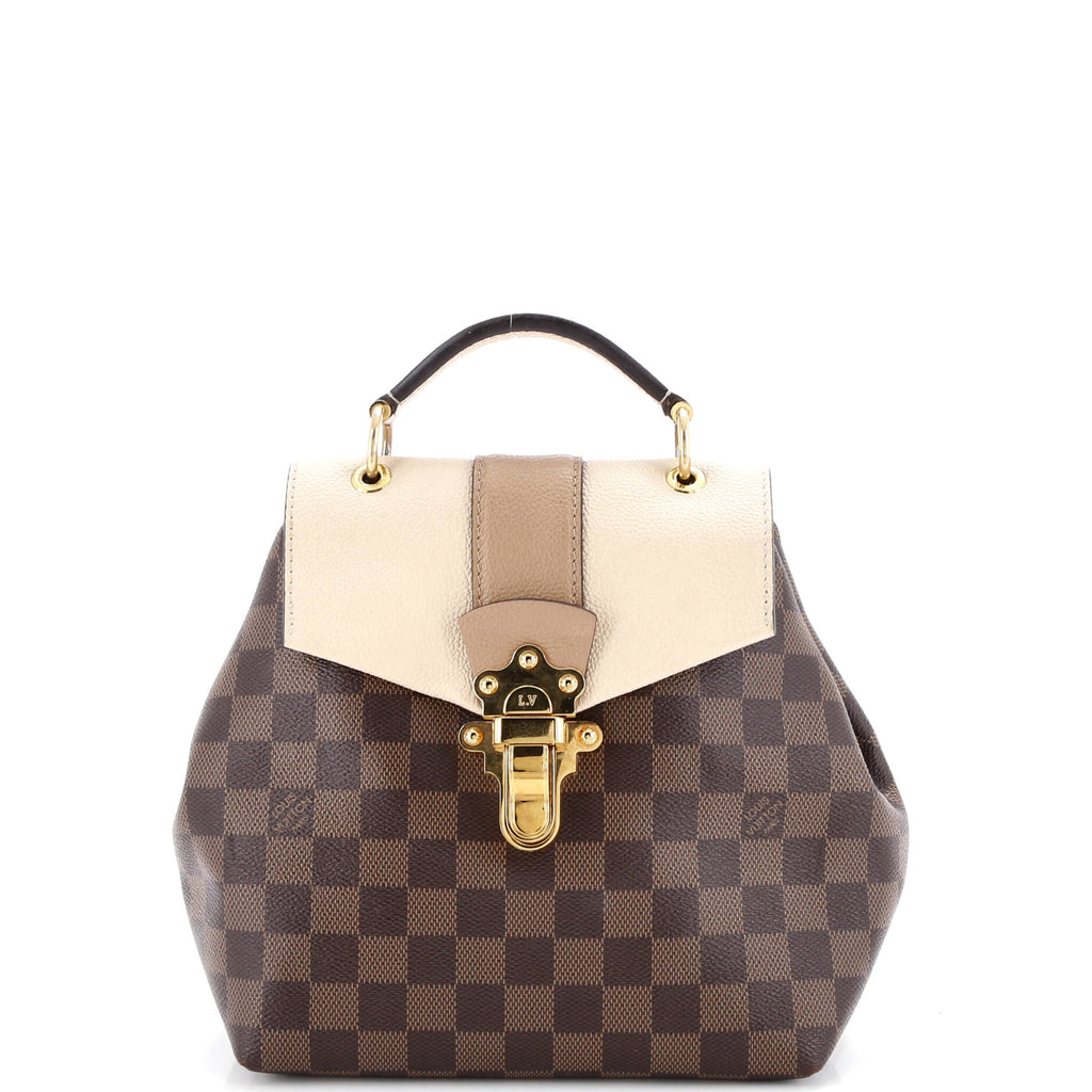 Clapton Backpack Damier and Leather