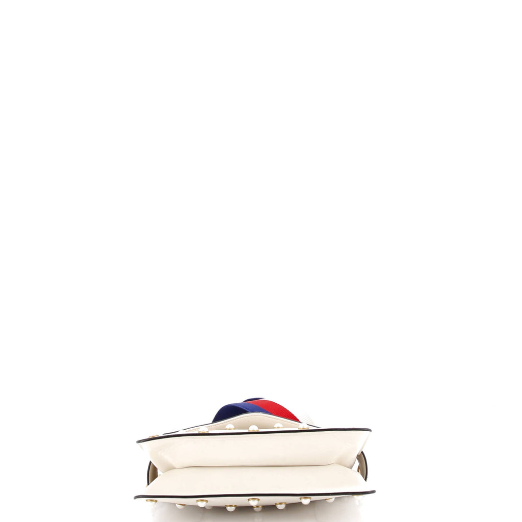 Broadway Pearly Bee Shoulder Bag Embellished Leather Mini