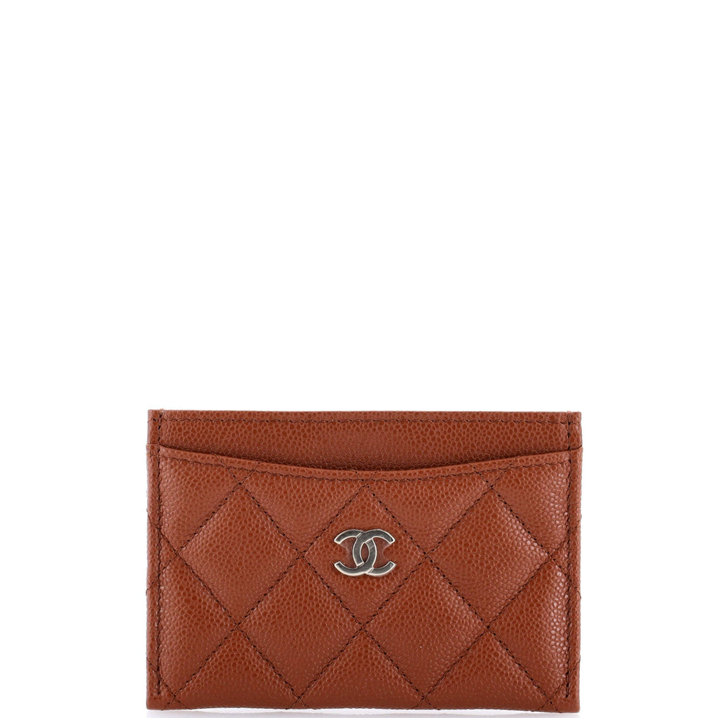 Classic Card Holder Quilted Caviar