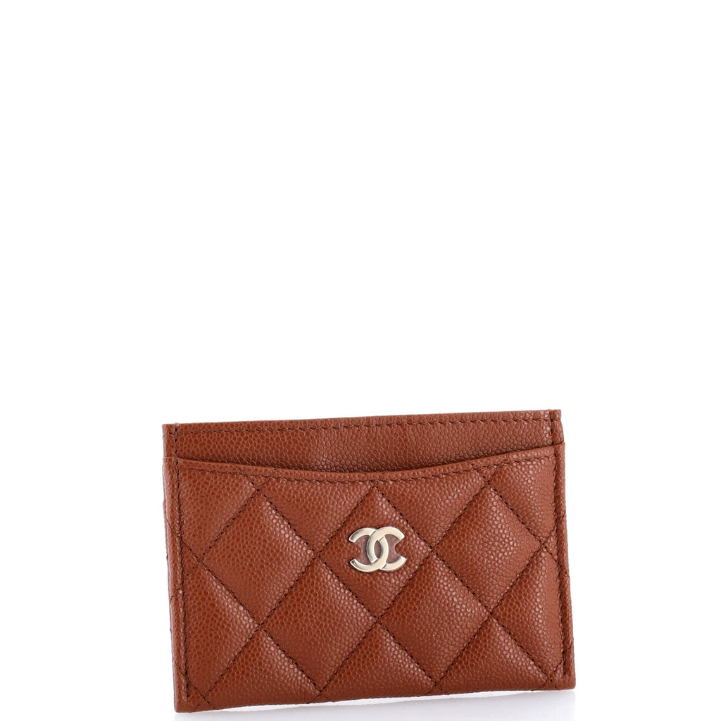 Classic Card Holder Quilted Caviar