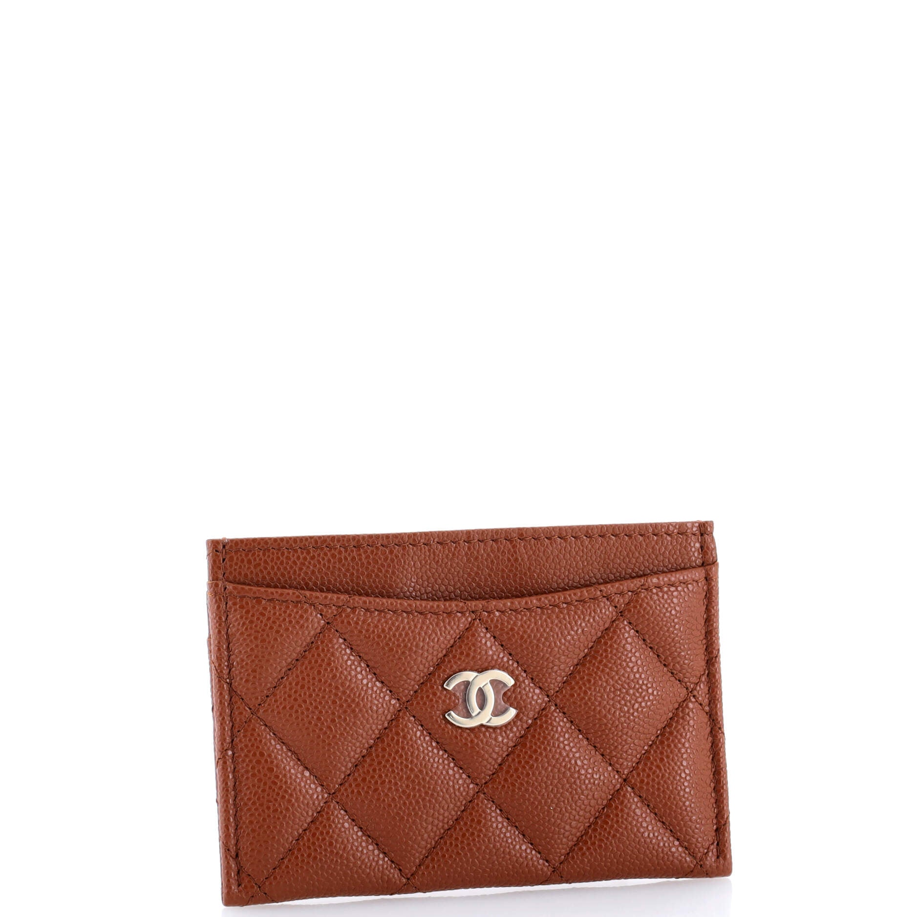 Classic Card Holder Quilted Caviar
