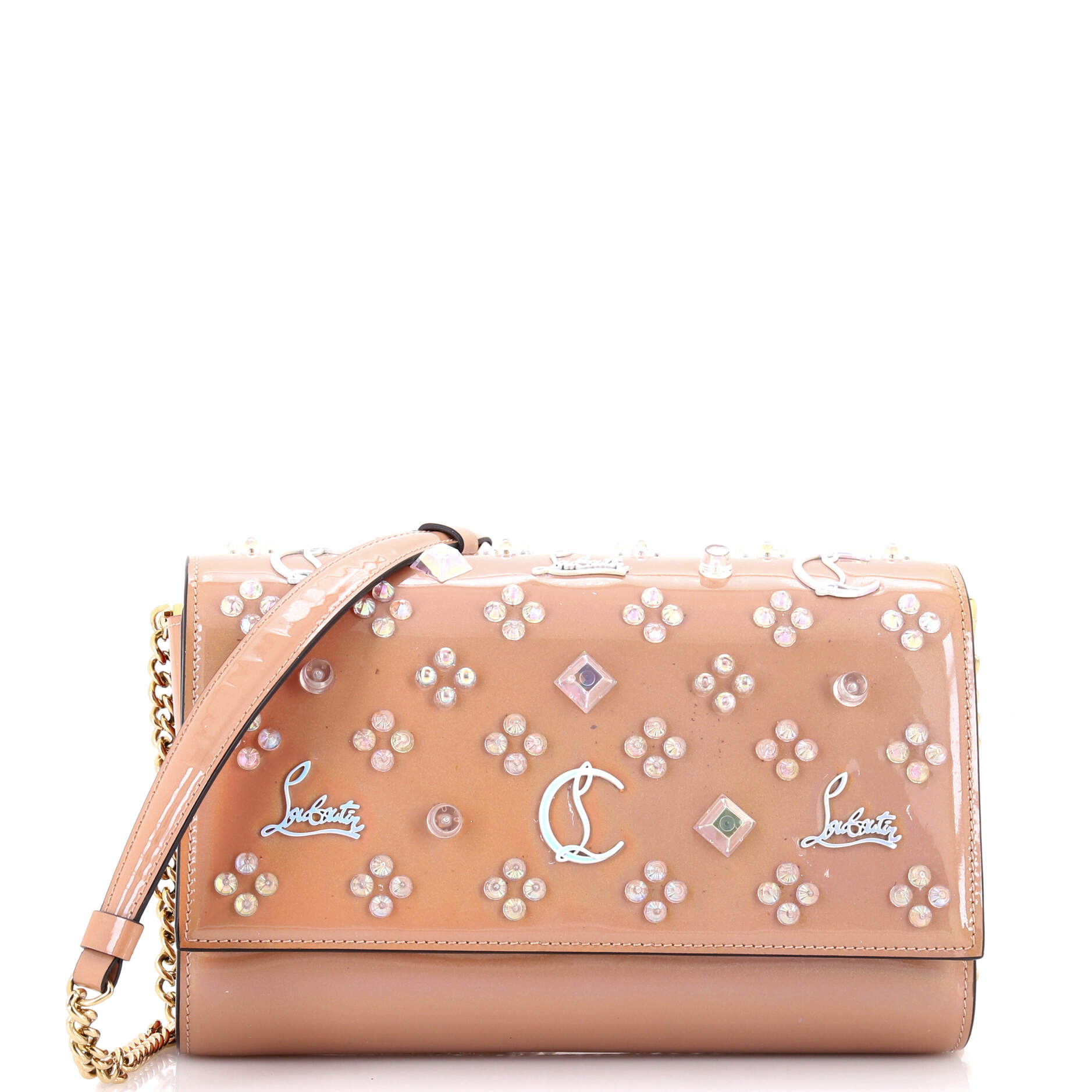Paloma Clutch Embellished Leather Small