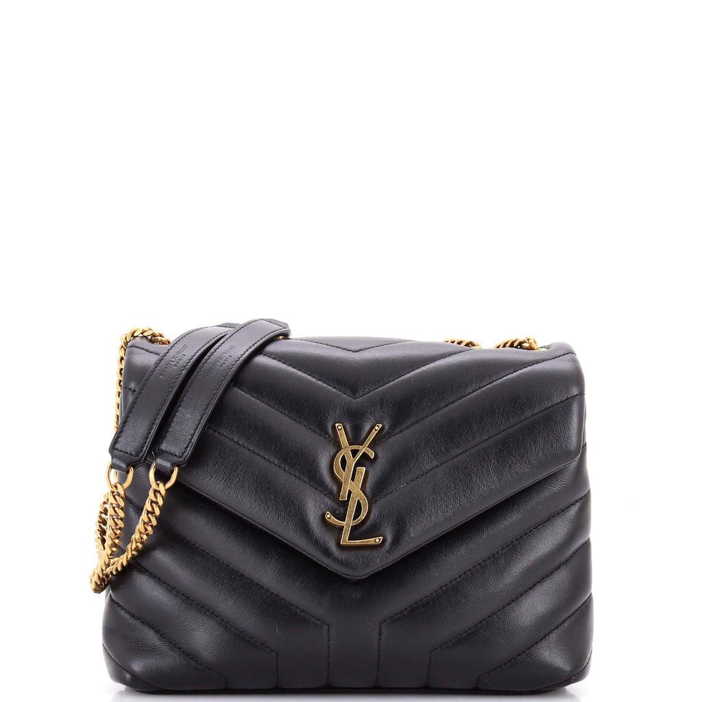 Loulou Shoulder Bag Matelasse Chevron Leather Small