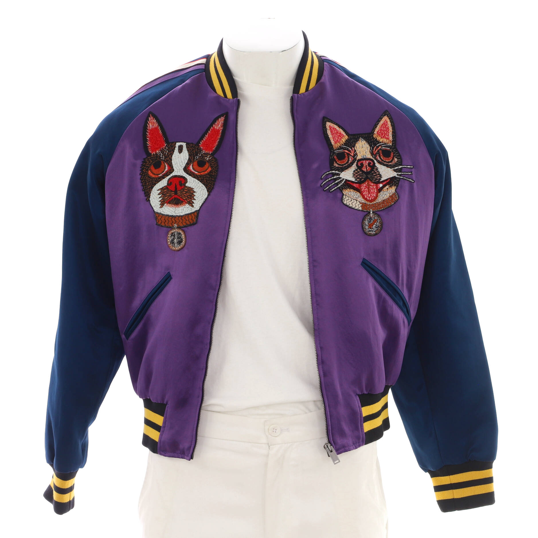 Men's Varsity Jacket Embroidered Acetate