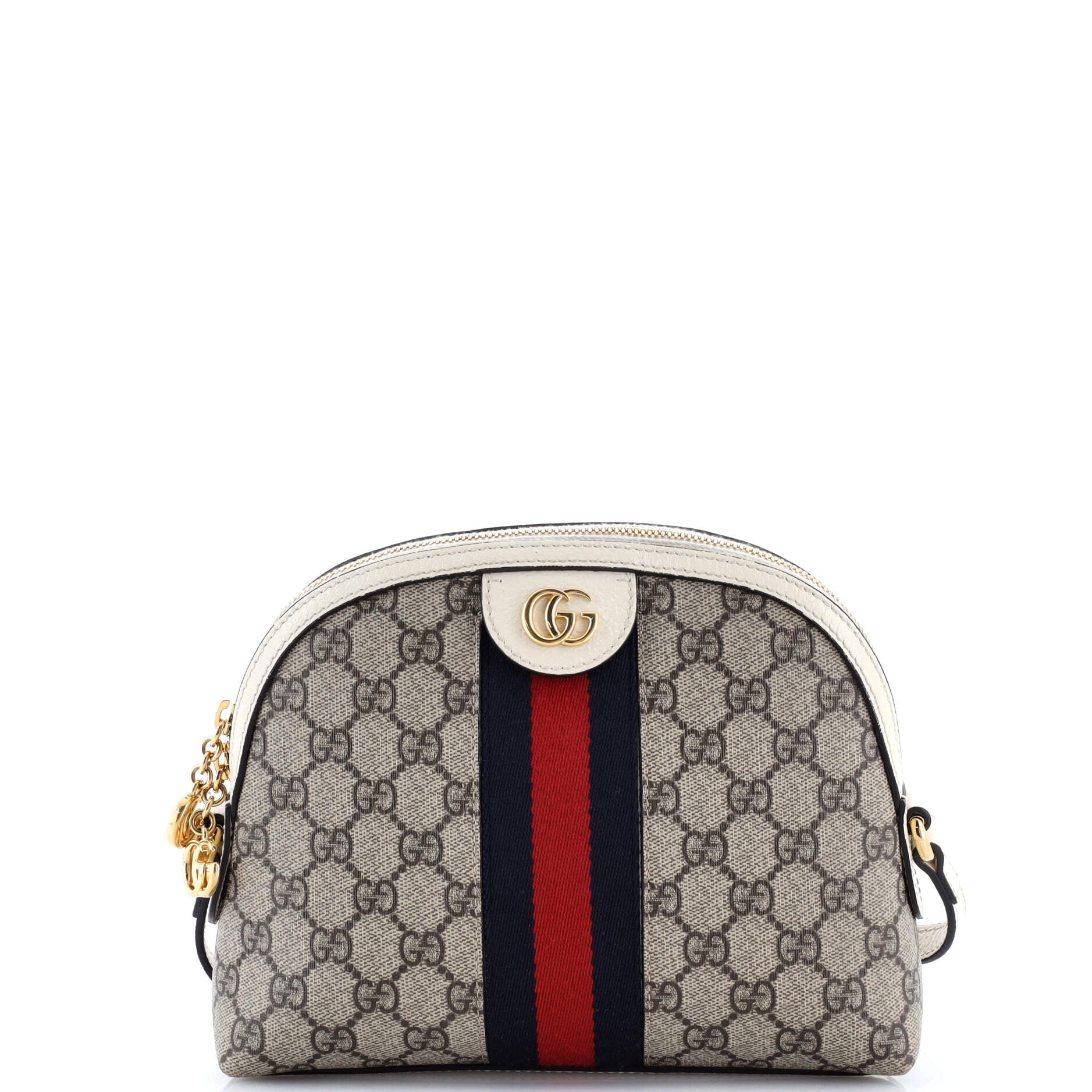 Ophidia Dome Shoulder Bag GG Coated Canvas Small